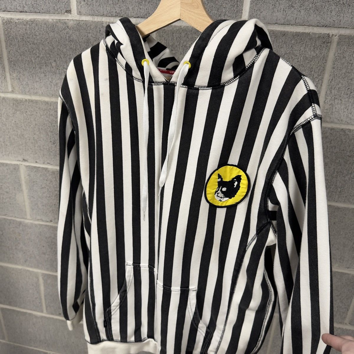 Golf Wang 2014 Kill Cat Flog Gnaw Striped Hoodie Black White Size US L / EU 52-54 / 3 - 9 Thumbnail