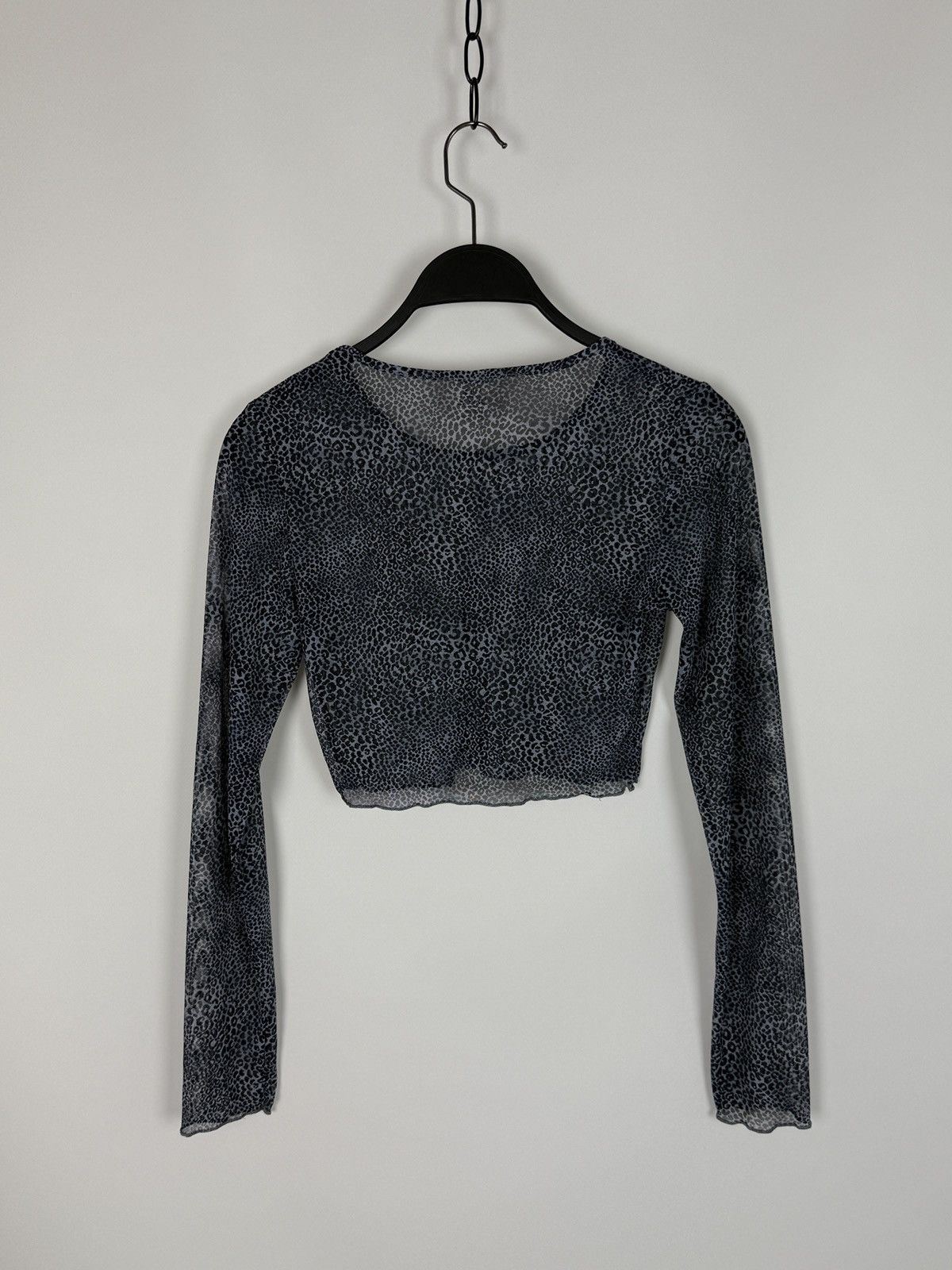 Vintage 1990’s Vintage Beldona Blue Cheetah Animal Print Crop Top Size S / US 4 / IT 40 - 7 Thumbnail