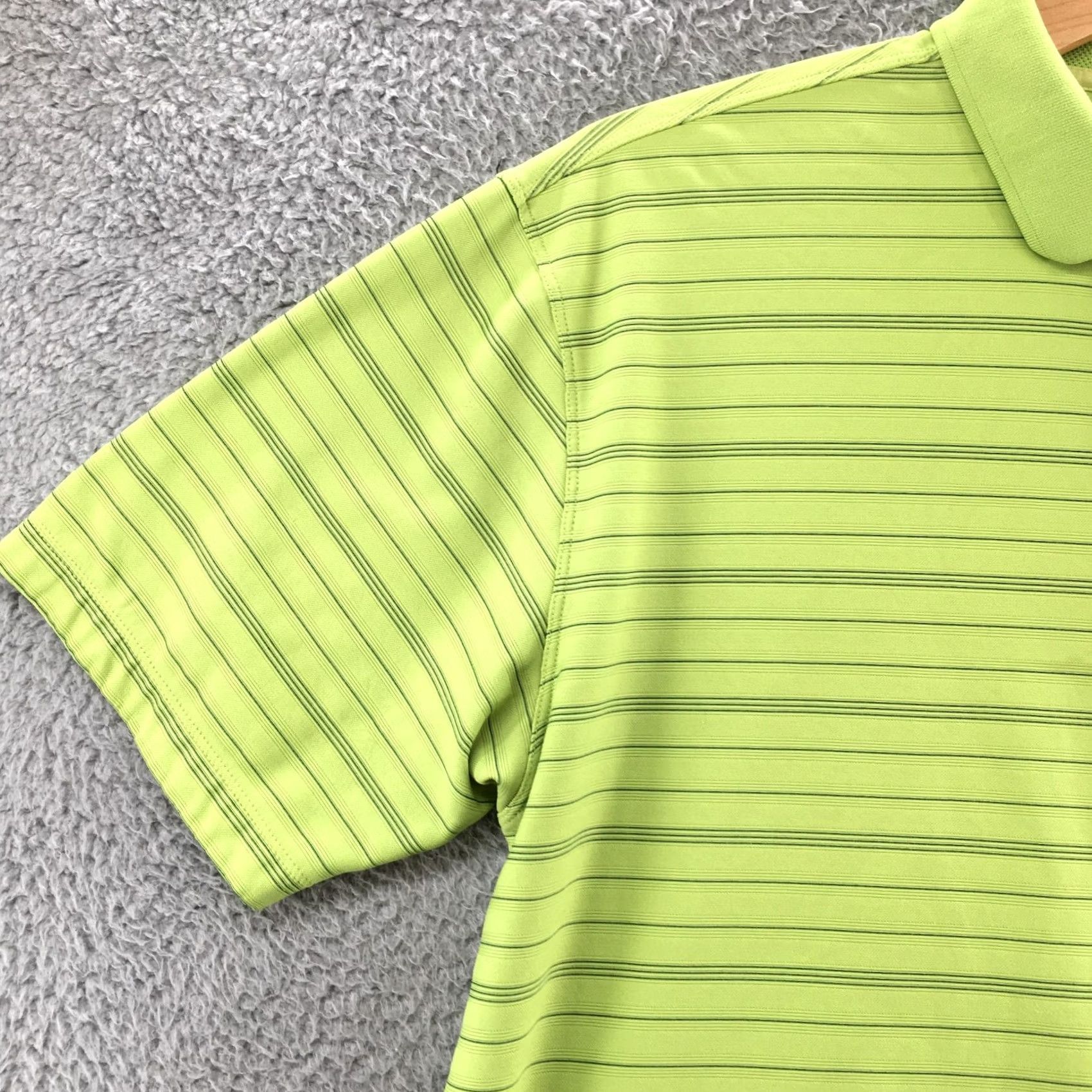 Nike Nike Golf Shirt Mens XL Green Polo Pinstriped Short Sleeve Casual Sports Buttons Size US XL / EU 56 / 4 - 5 Thumbnail