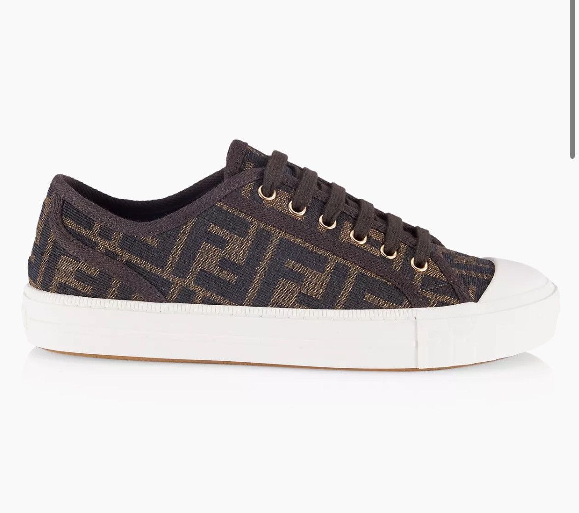 Fendi FF Logo Low-Top Sneakers Size US 8 / IT 38 - 7 Thumbnail