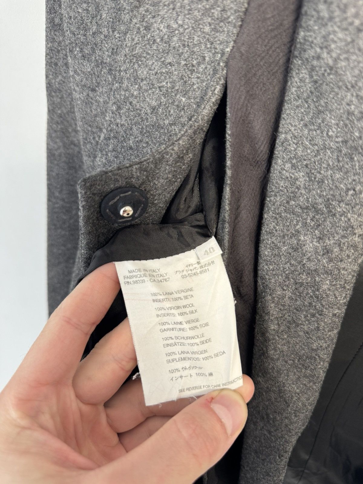 Miu Miu Miu Miu Vintage Fleece Wool Gray Blazer Jacket Size 40 Size S / US 4 / IT 40 - 12 Thumbnail