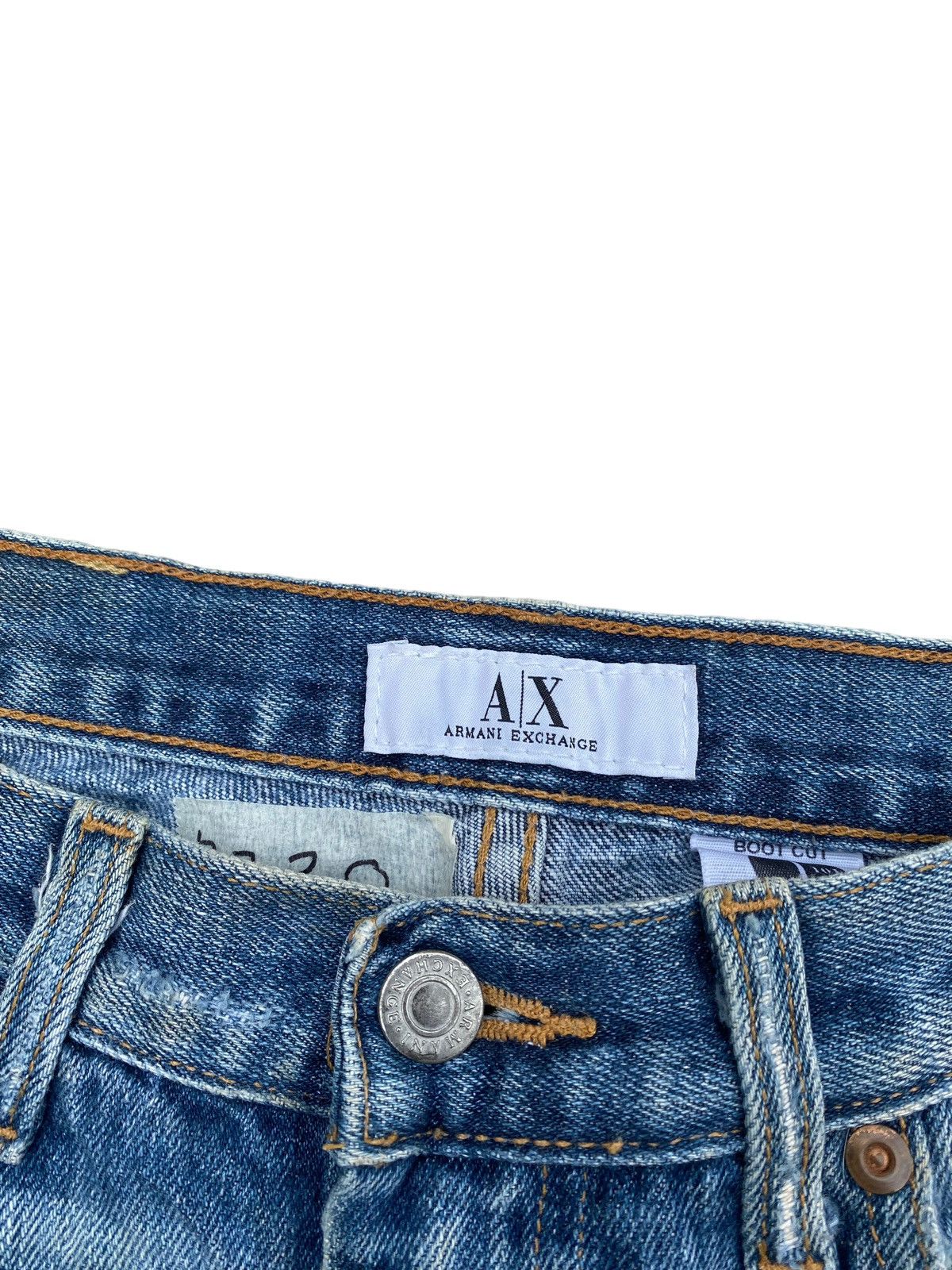 Armani Exchange Armani Exchange Ripped and Distressed Flare Pant Size US 32 / EU 48 - 6 Thumbnail
