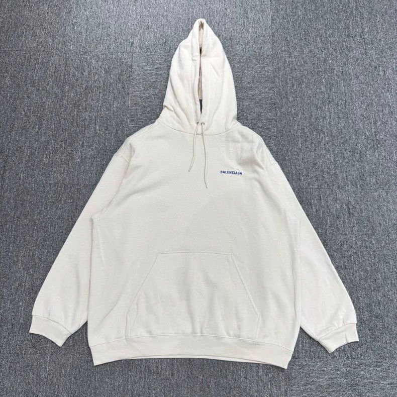 Balenciaga Balenciaga Letter printed hooded sweater Size US XL / EU 56 / 4 - 3 Thumbnail