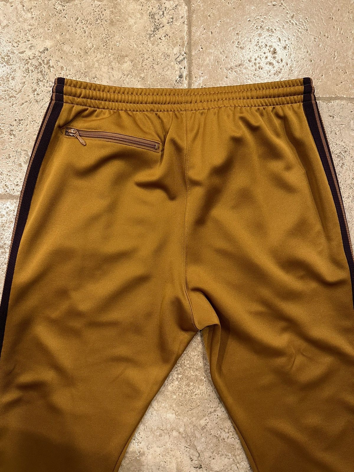 Needles Needles Yellow Gold / Purple Poly Smooth Narrow Track Pants Size US 32 / EU 48 - 4 Thumbnail