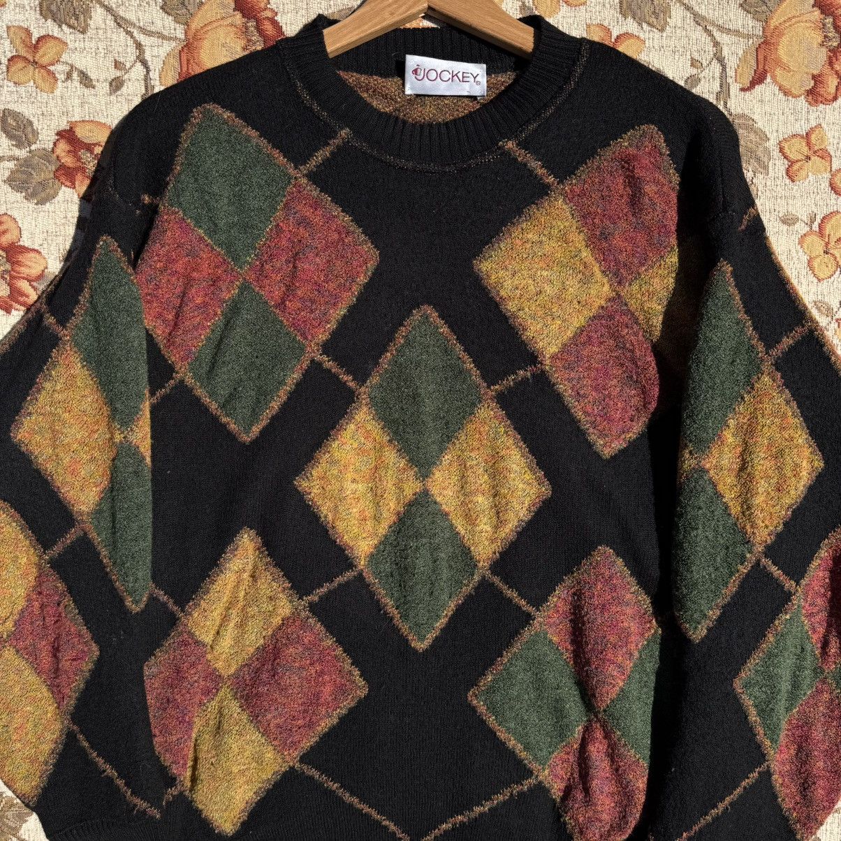 Vintage Vintage Wool Geometric Knit Avant Garde Sweater Asymmetrical Size US L / EU 52-54 / 3 - 9 Thumbnail