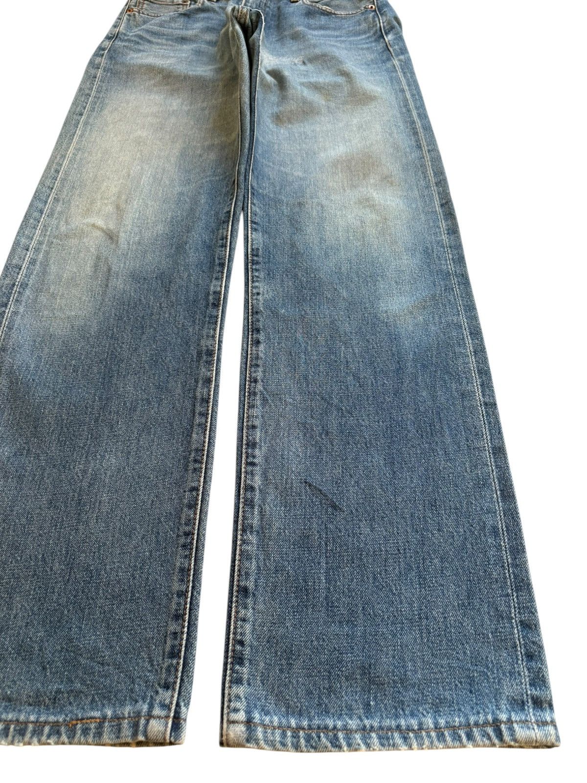 Levi's Vintage 80s Levis 502 Big E Selvedge Mud Wash Loose Jeans Size US 29 - 8 Thumbnail