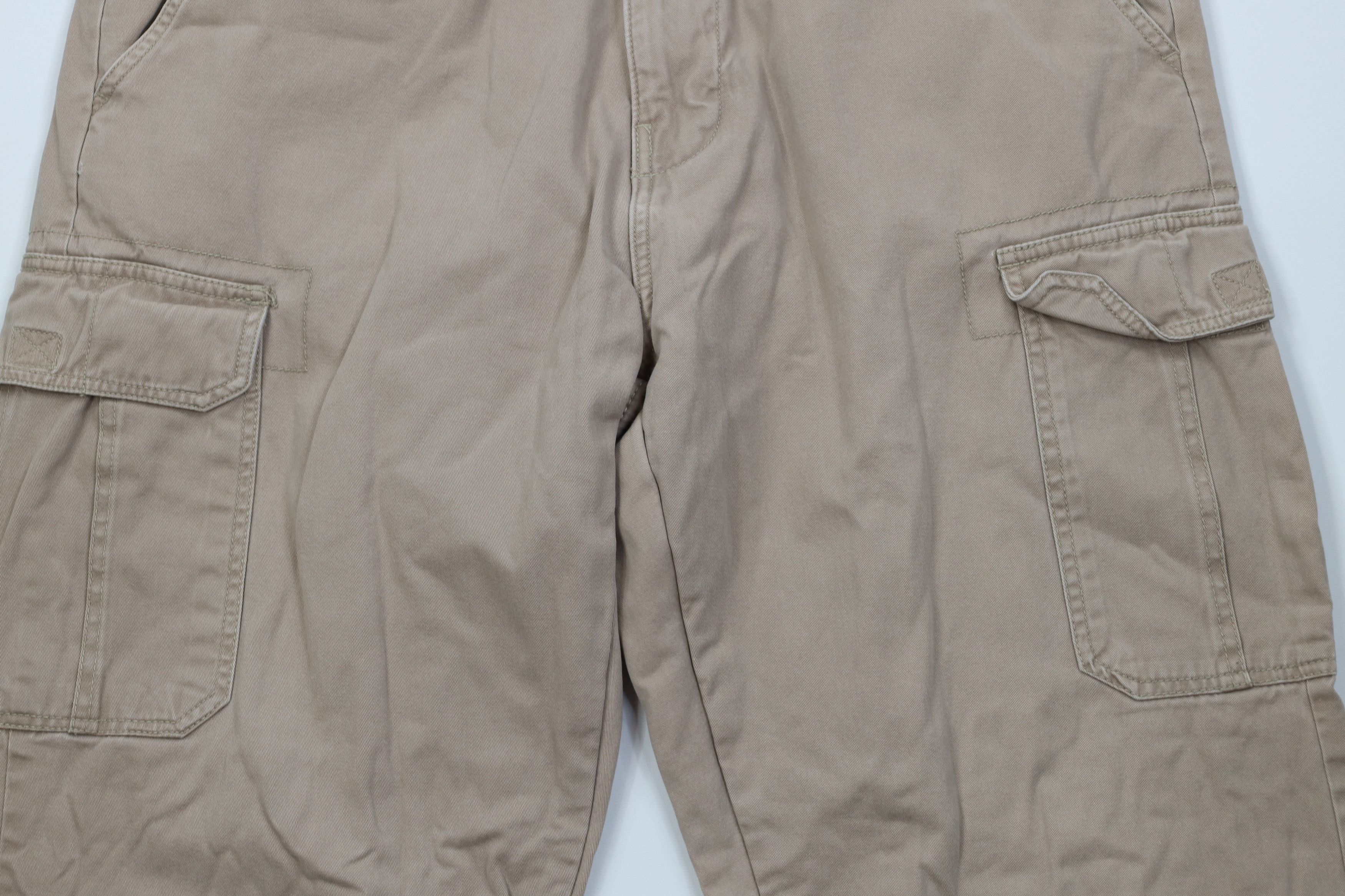 Vintage Vintage Streetwear Flannel Lined Wide Leg Cargo Pants Beige Size US 38 / EU 54 - 4 Thumbnail
