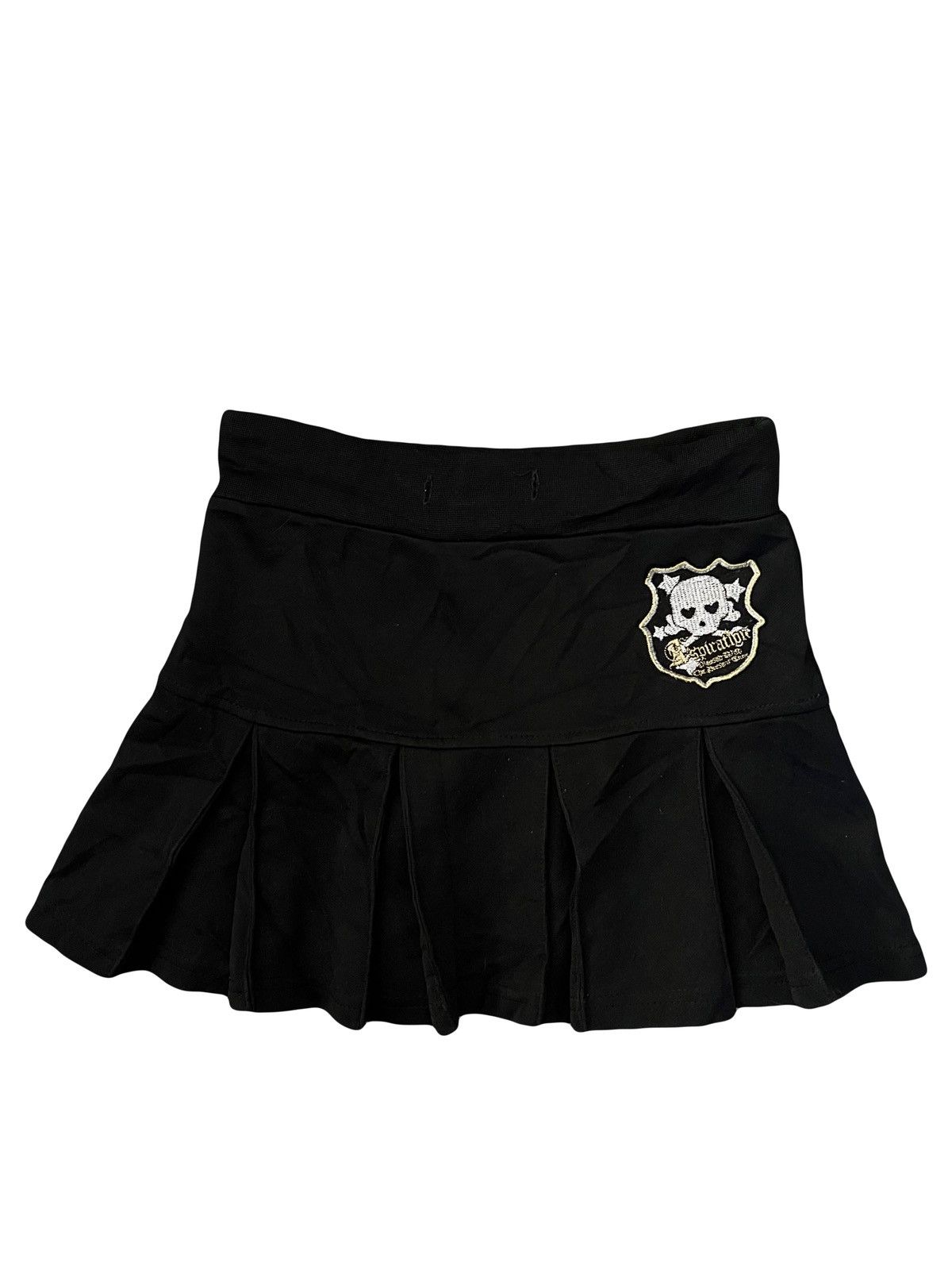 Japanese Brand Skull pleated mini skirt 🖤🧛🏻‍♀️ Size 24" / US 00 / IT 34 - 4 Thumbnail