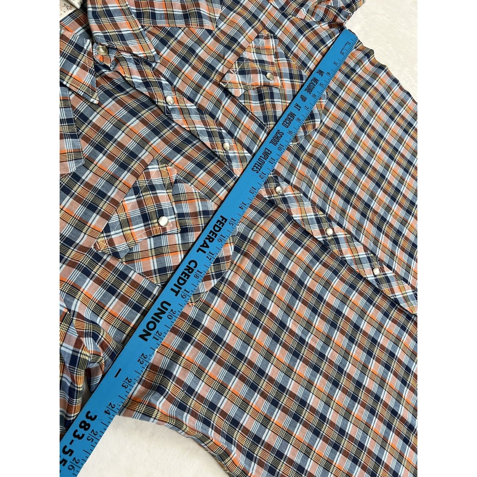 Other Vintage 70s Stockman Western Pearl Snap Shirt Size XL Plaid Size US XL / EU 56 / 4 - 3 Thumbnail