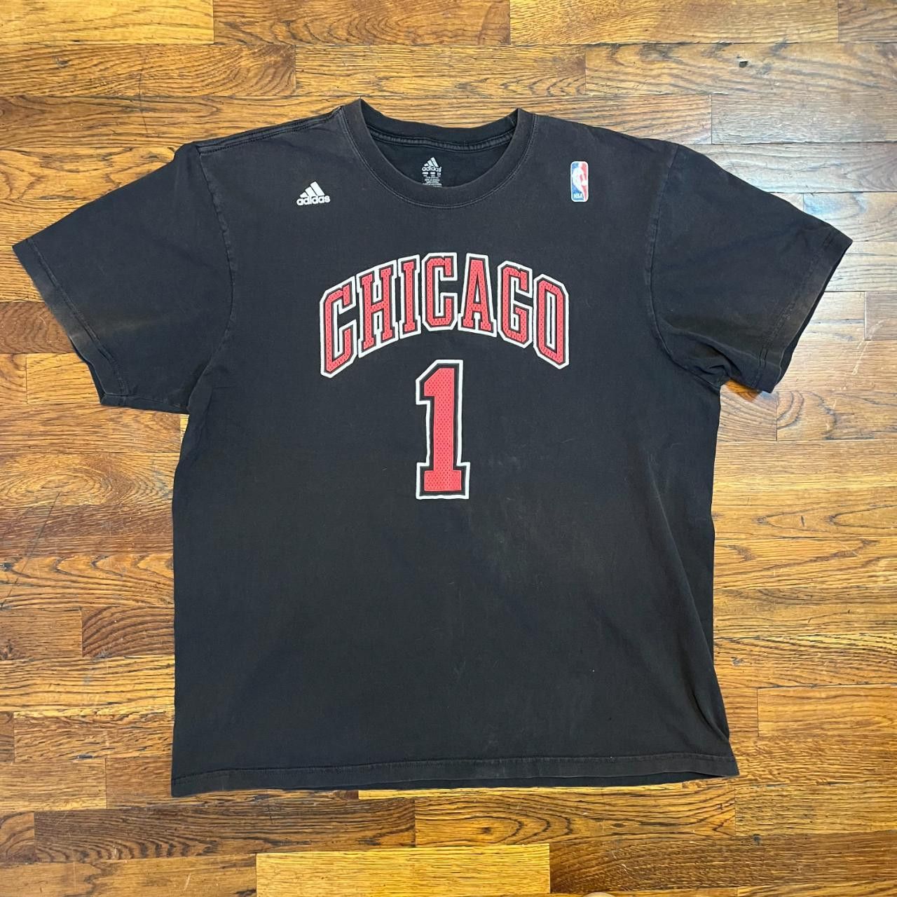 Adidas Chicago Bulls Derrick Rose T Shirt Size US XXL / EU 58 / 5 - 1 Thumbnail