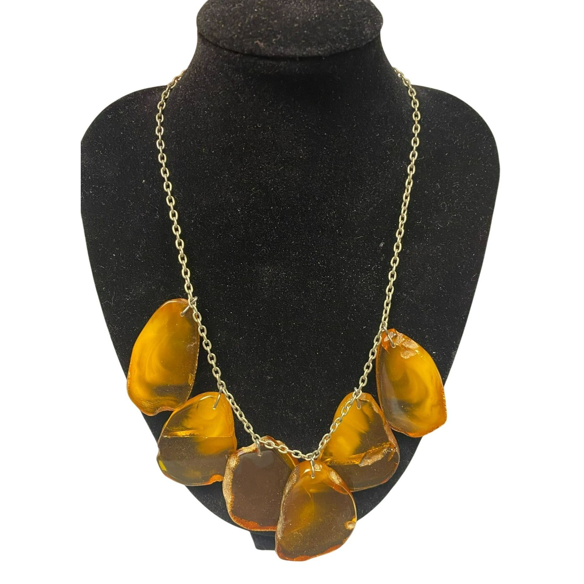 Handmade Handmade Rare OOAC Vintage Baltic Amber Statement Necklace, Size ONE SIZE - 2 Thumbnail