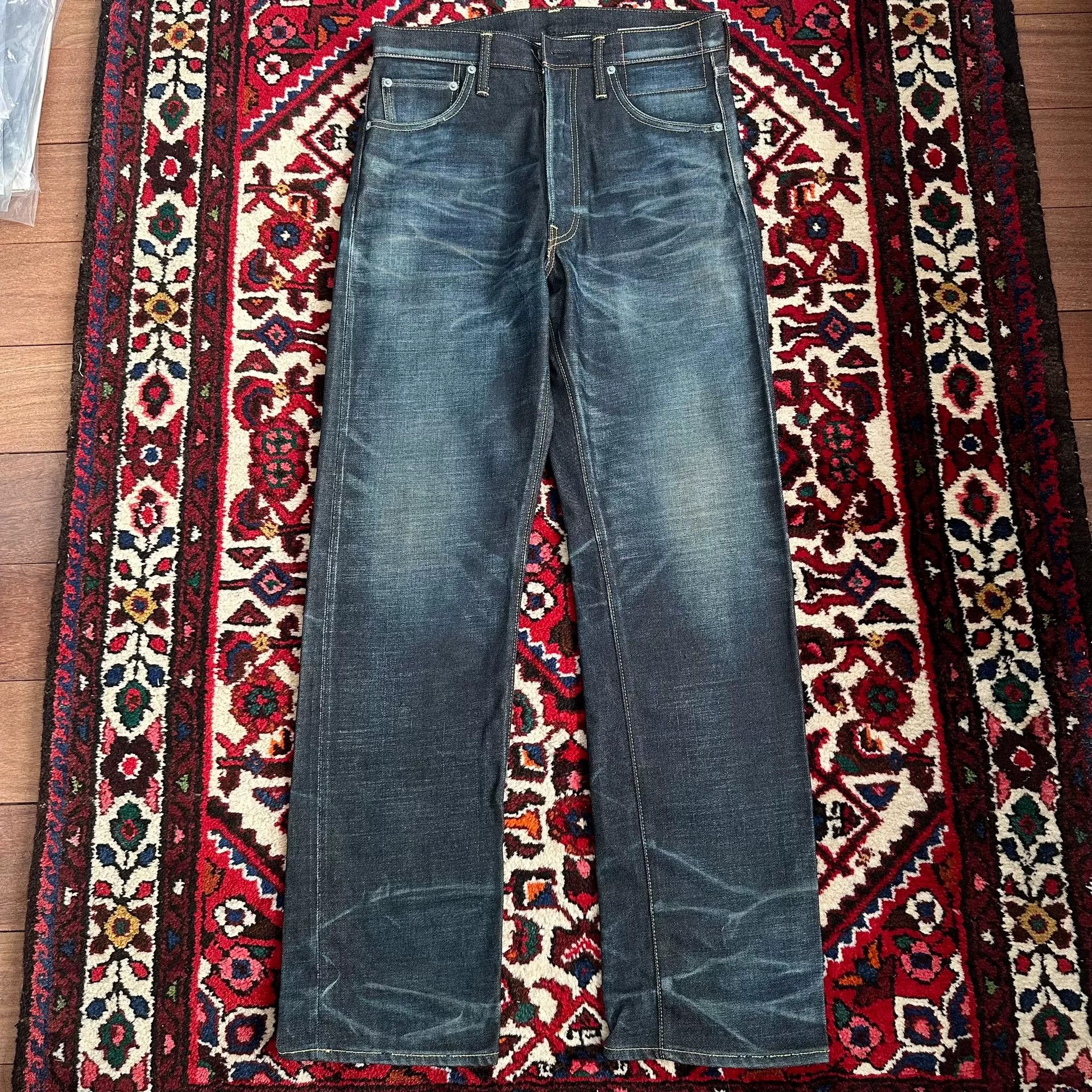 visvim 11aw 01nw washed denim pants