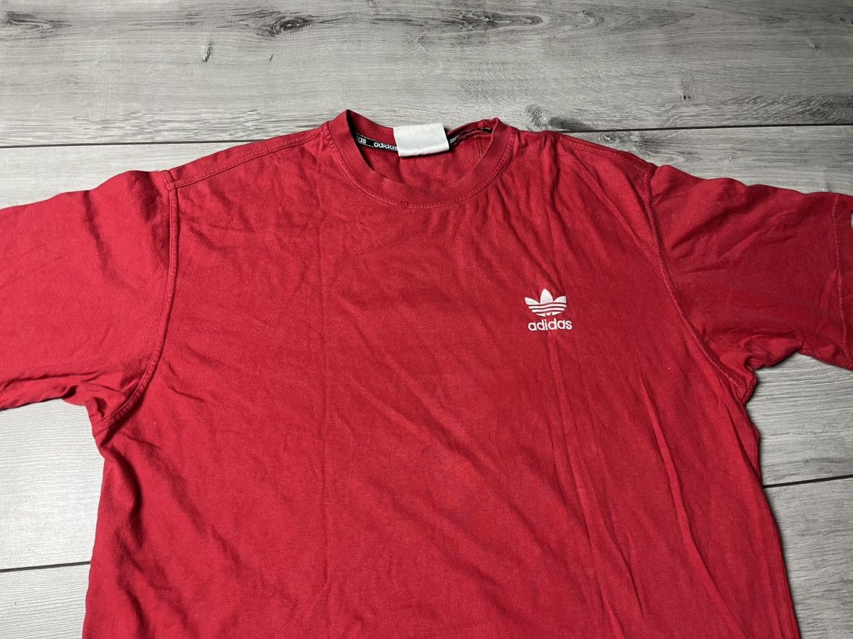 Adidas Vintage Adidas tshirt trefoil logo size Large Size US L / EU 52-54 / 3 - 3 Thumbnail