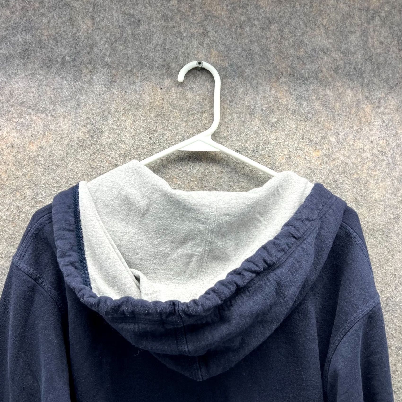 Champion VINTAGE Champion Hoodie Mens Medium Blue 1/4 Zip Hooded Pullover Fleece Powerblend Logo Sweatshirt Size US M / EU 48-50 / 2 - 3 Thumbnail