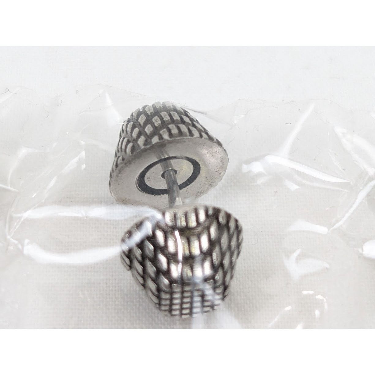 Balenciaga o1rshd1 Size:OS / Cagole Set Earring Brass in Antique Silver Size ONE SIZE - 4 Thumbnail
