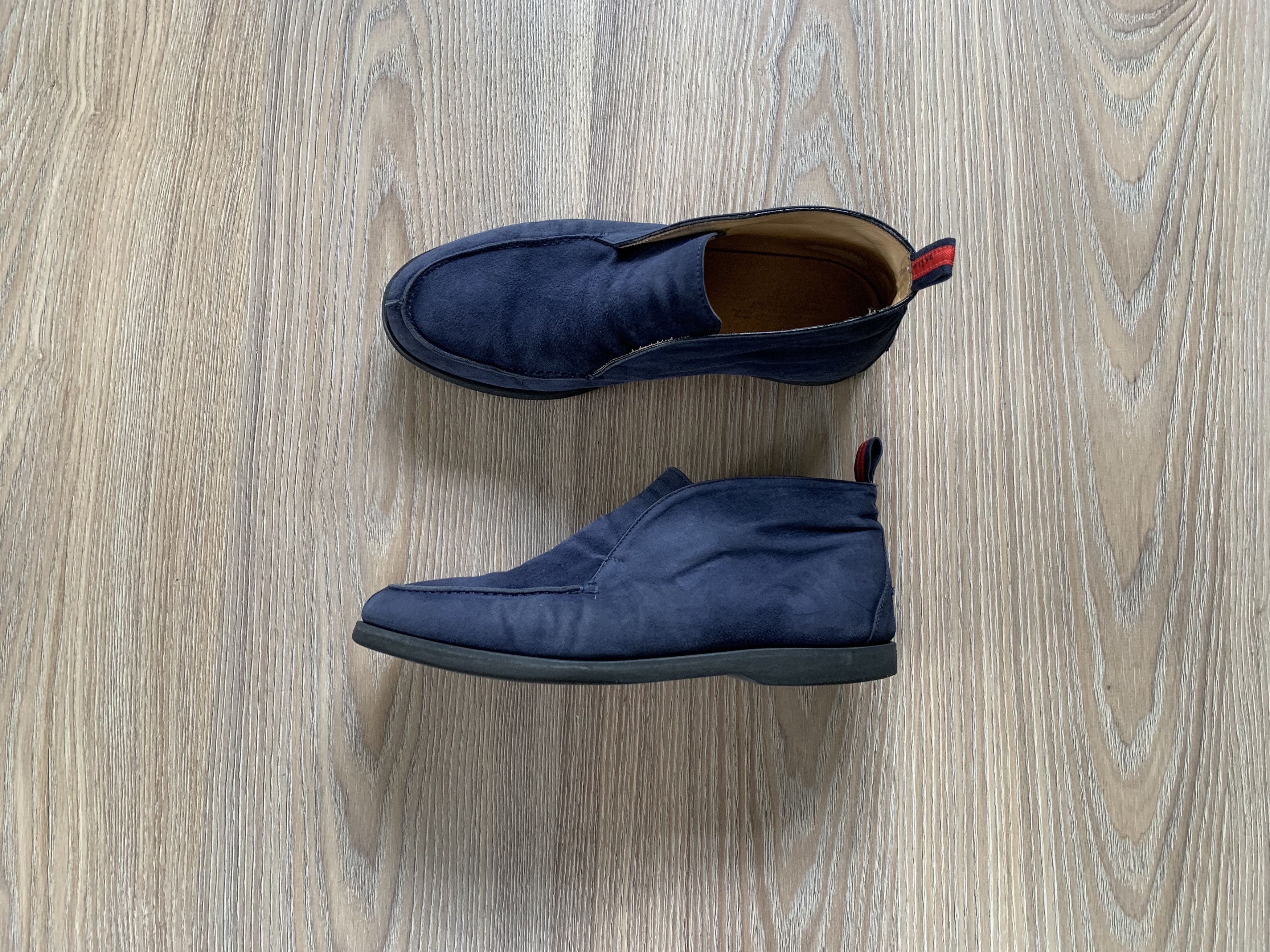 Kiton Kiton Mens Suede Blue Fly Loafers Leather Shoes Size US 8.5 / EU 41-42 - 1 Thumbnail