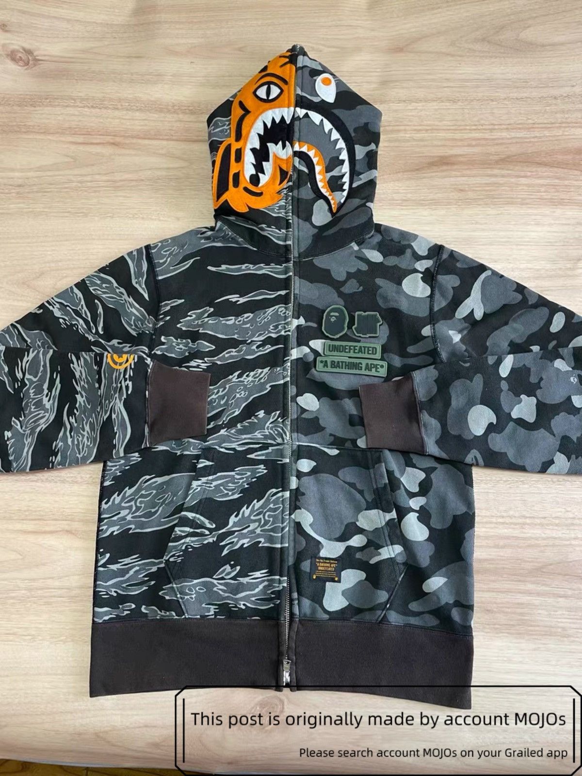 Undefeated Undefeated Tiger Camo Icon Hoodie | Grailed