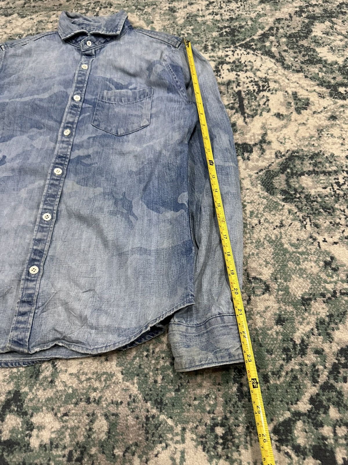 GOSTAR DE FUGA Gostar De Fuga Acid Wash Camo Button Up Shirt Size US S / EU 44-46 / 1 - 13 Thumbnail