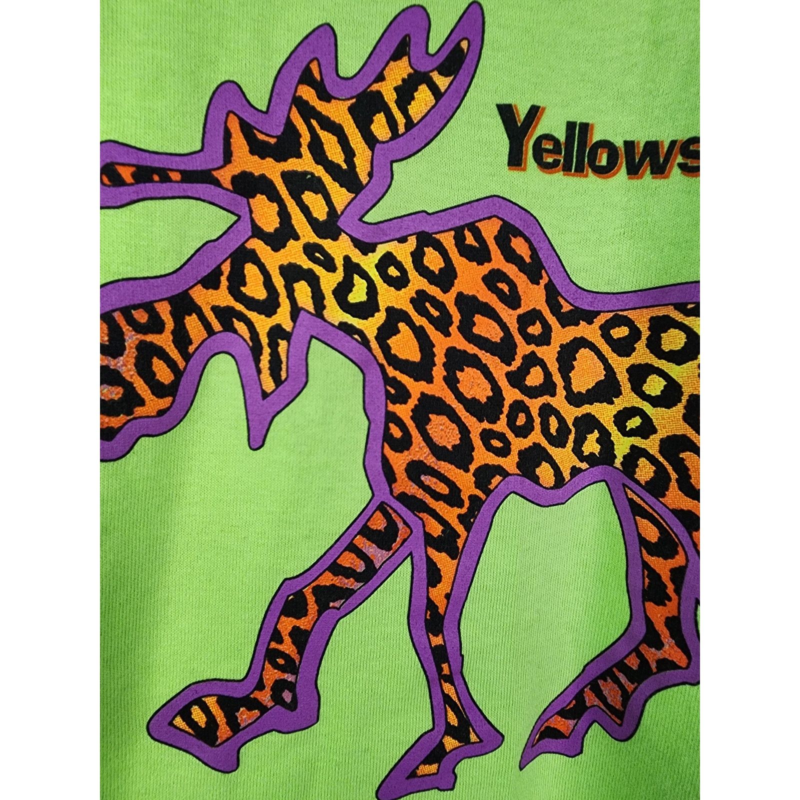 Anvil × Vintage Vintage Yellowstone Moose Shirt Print Animal 90s T-shirt Tee Size US L / EU 52-54 / 3 - 3 Thumbnail