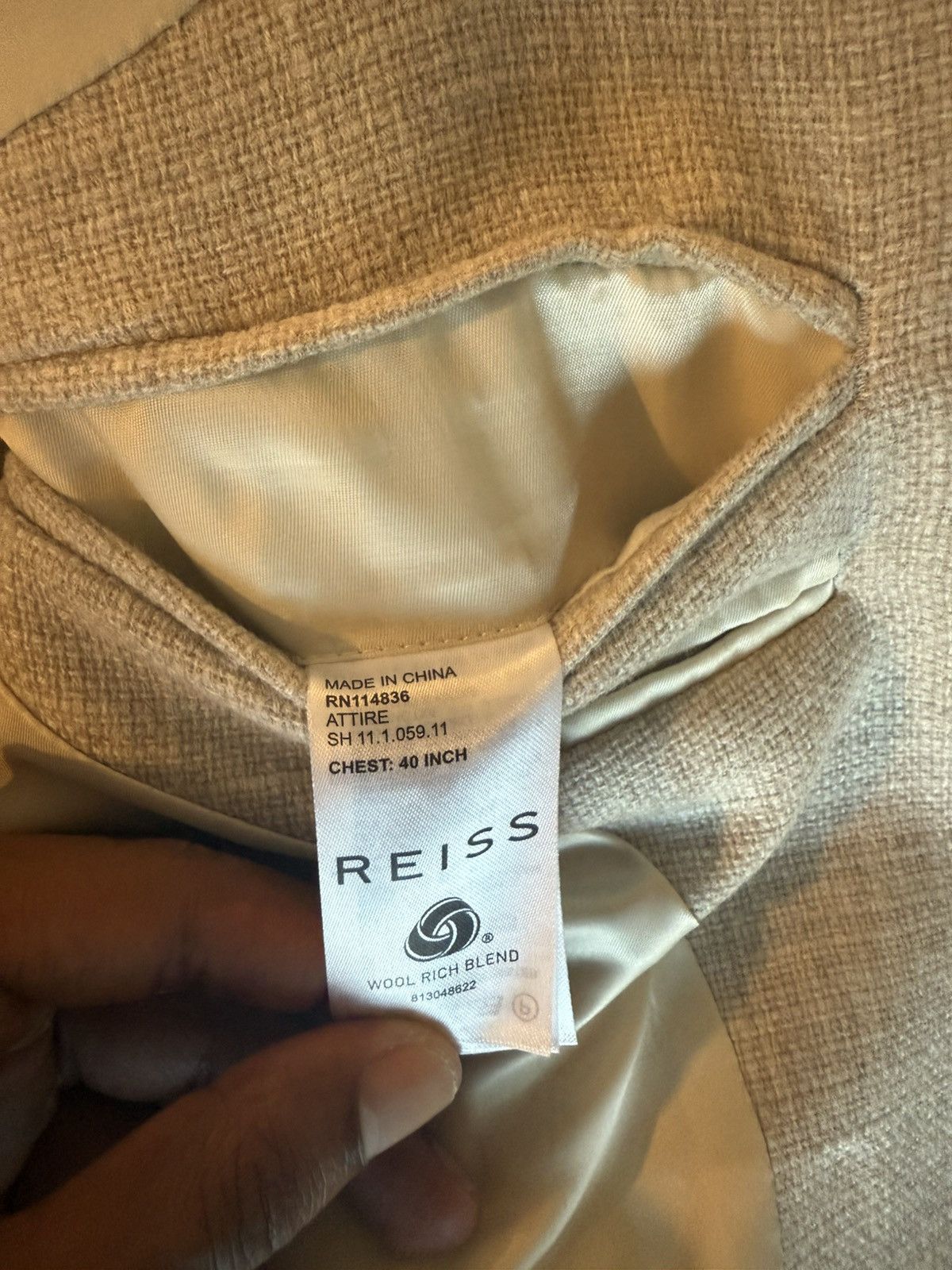 Reiss Reiss “Attire” blazer Size 40R - 3 Thumbnail