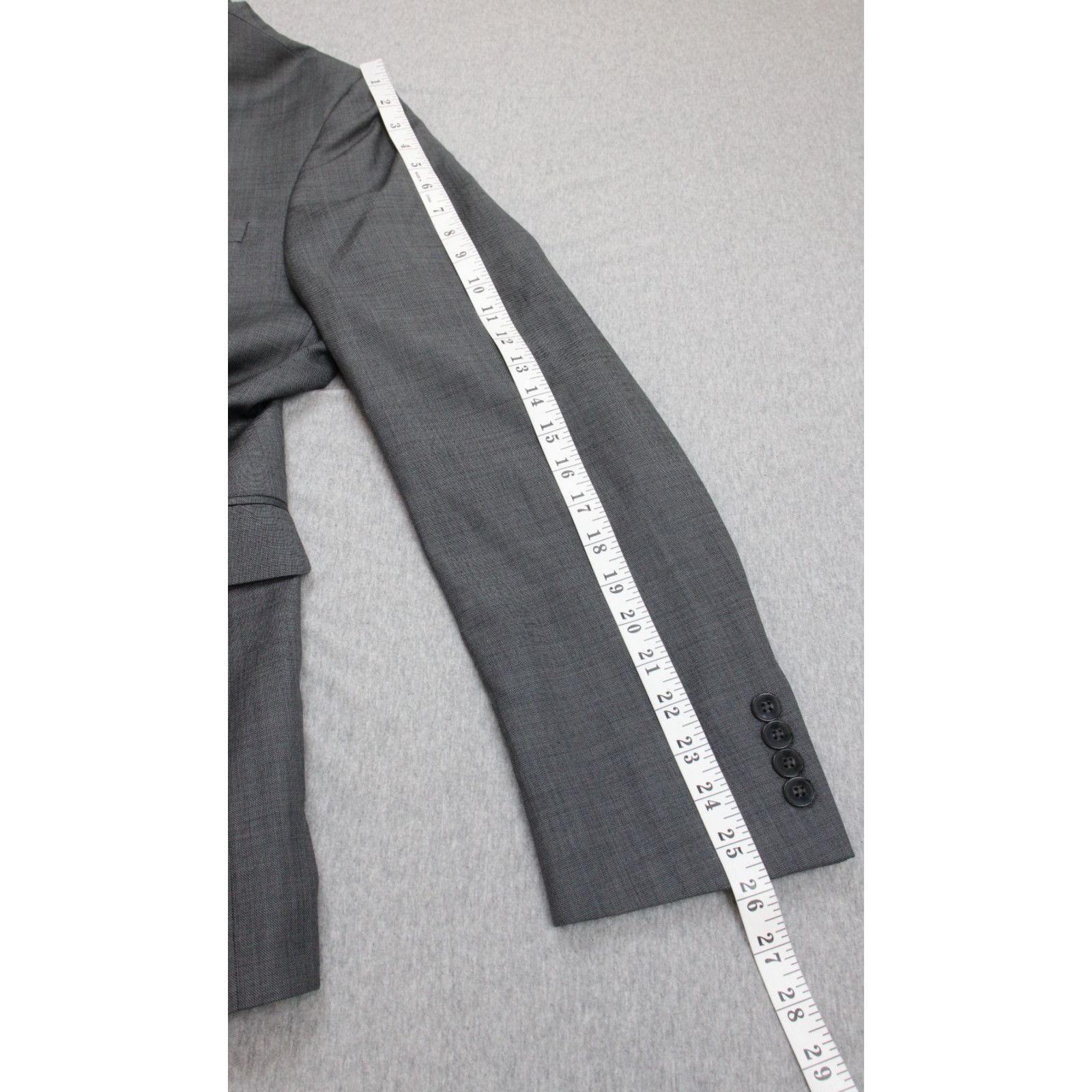 Calvin Klein Calvin Klein Suit Mens 42R Gray 100% Wool 2 Piece Set Size 42R - 7 Thumbnail
