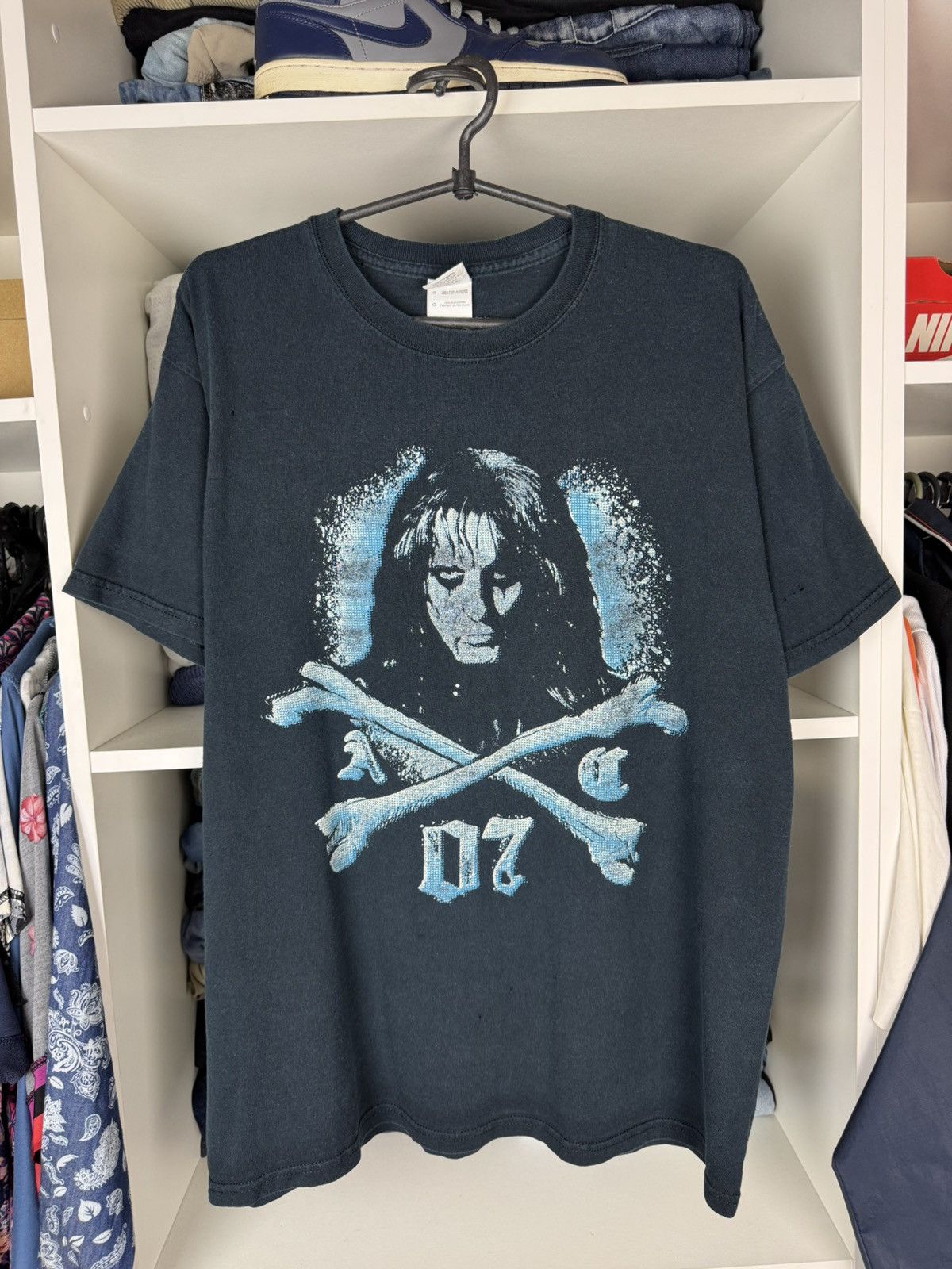 Band Tees Alice Cooper Psycho Drama Tour 2007 Distressed T-shirt Size US L / EU 52-54 / 3 - 1 Thumbnail