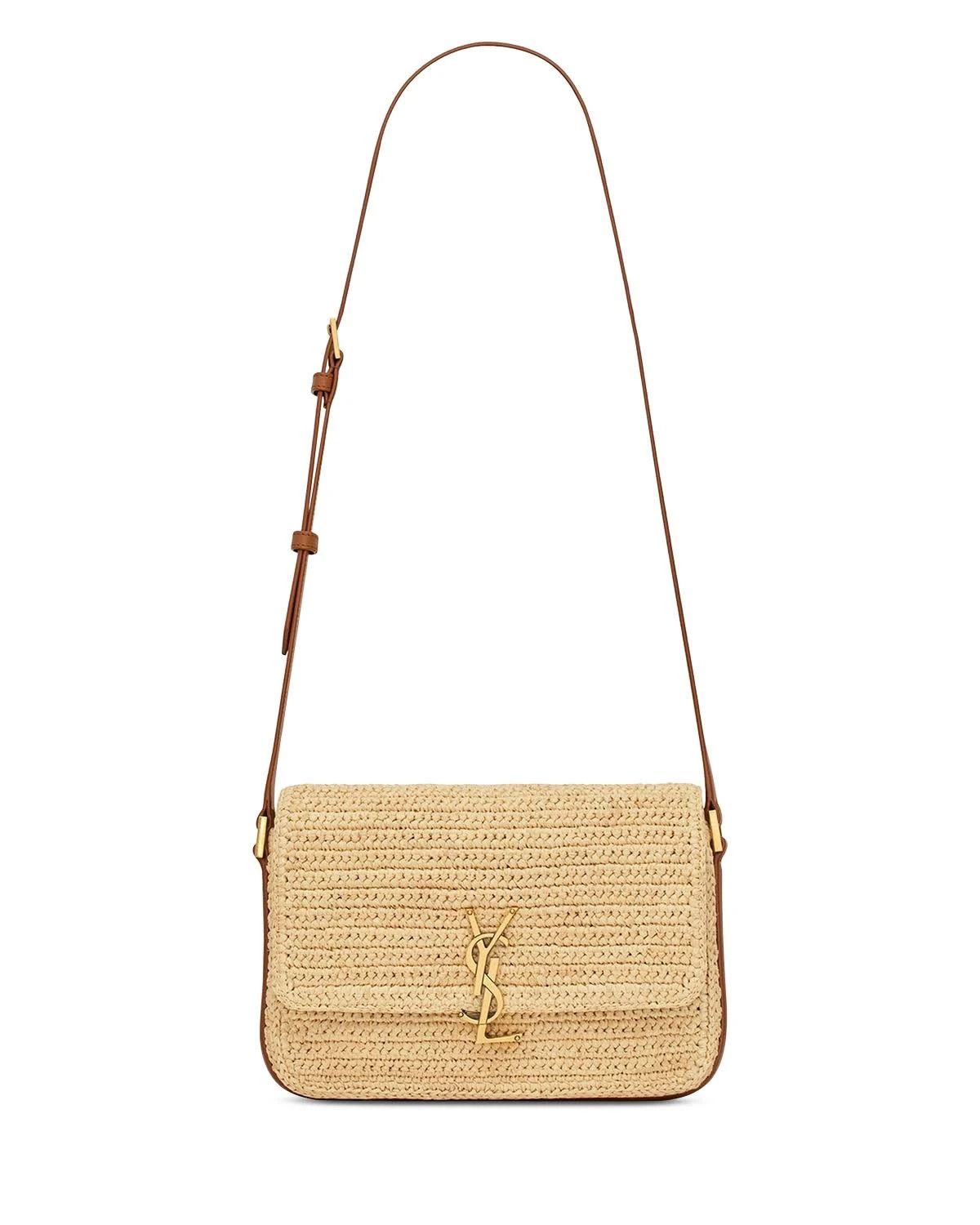 Saint Laurent Paris o1s1wg110924 Size: OS / Solferino Medium Bag in Light Gold Size ONE SIZE - 1 Thumbnail
