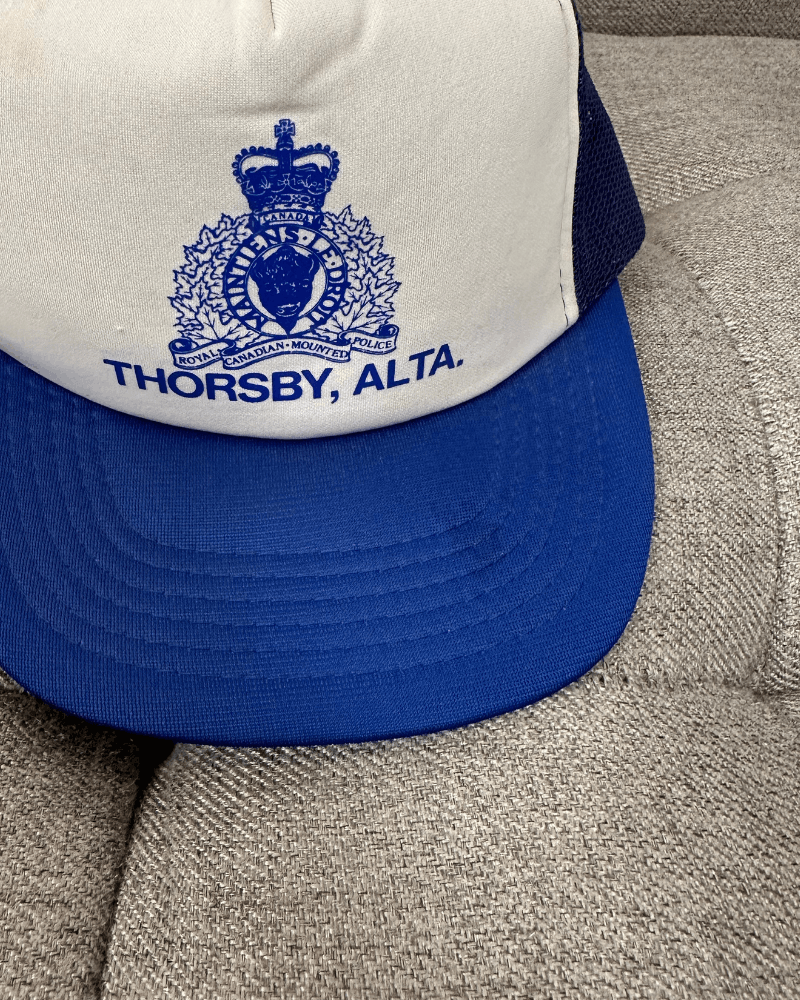 Vintage Vintage RCMP Canadian Police Thorsby Alberta Trucker Hat Size ONE SIZE - 8 Thumbnail