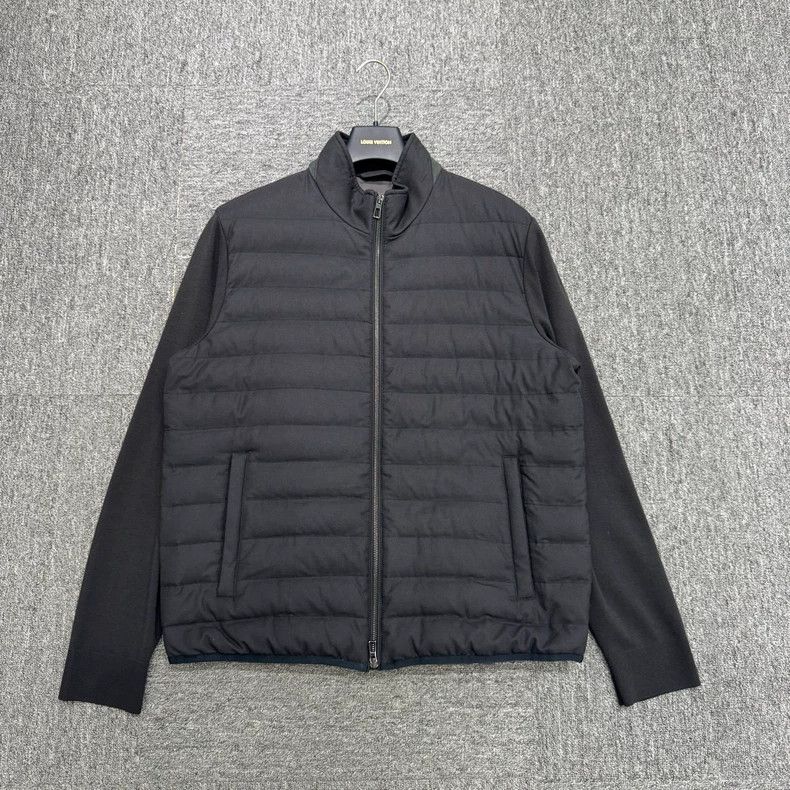 Loro Piana Loro Piana Quilted Knit Panel Down Jacket Size US XL / EU 56 / 4 - 1 Thumbnail