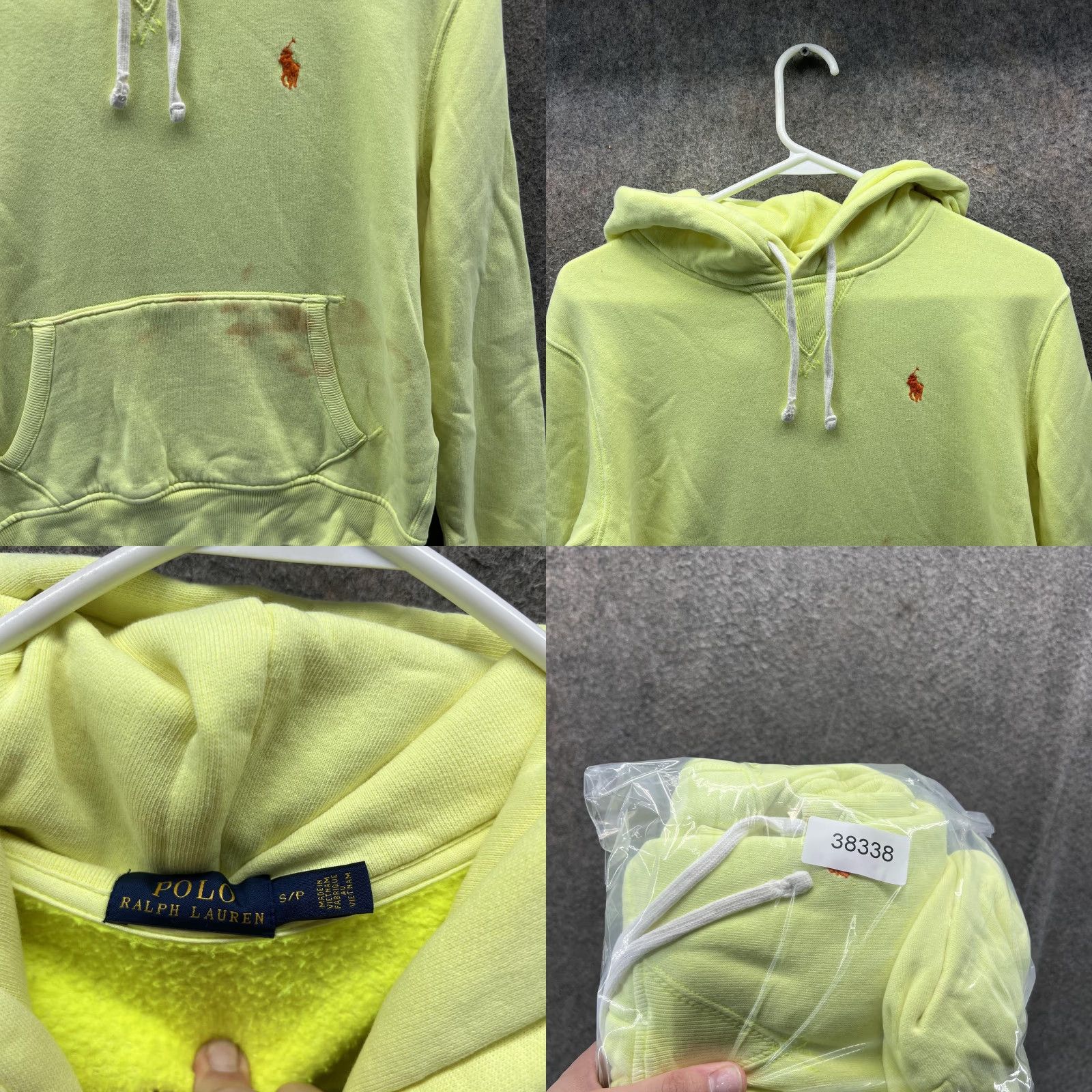 Polo Ralph Lauren Polo Ralph Lauren Hoodie Womens Small Yellow Pullover Sweatshirt Pony Logo Mens? Size S / US 4 / IT 40 - 8 Thumbnail