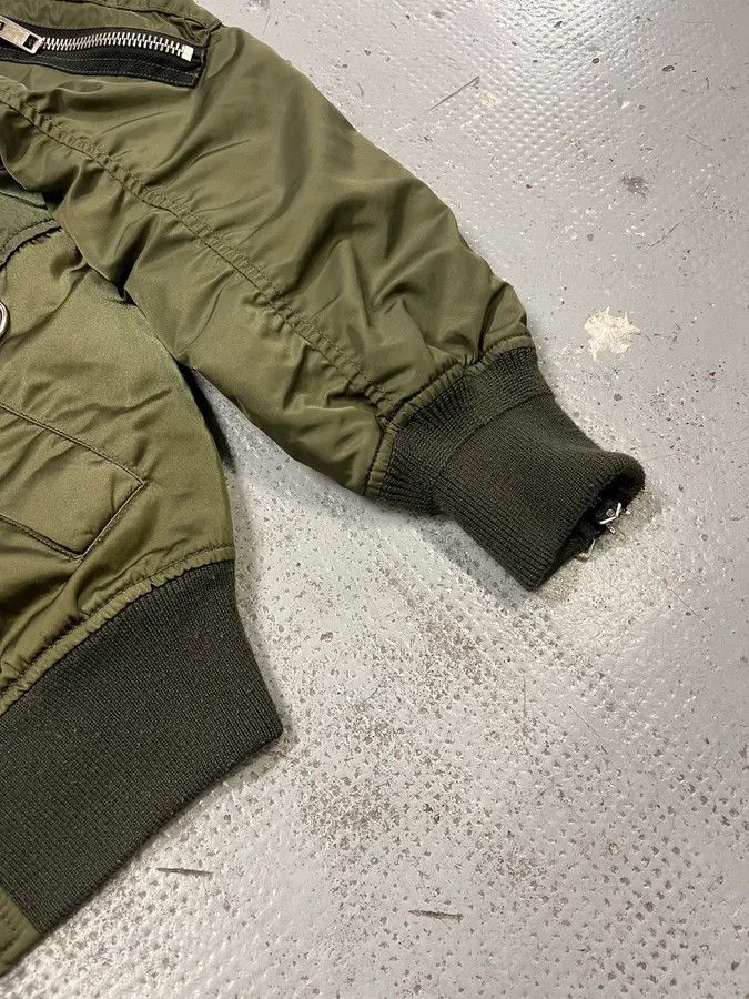 Diesel Diesel Olive Multi-Pocket Back Zip Olive Cargo Bomber Jacket Size US M / EU 48-50 / 2 - 7 Thumbnail