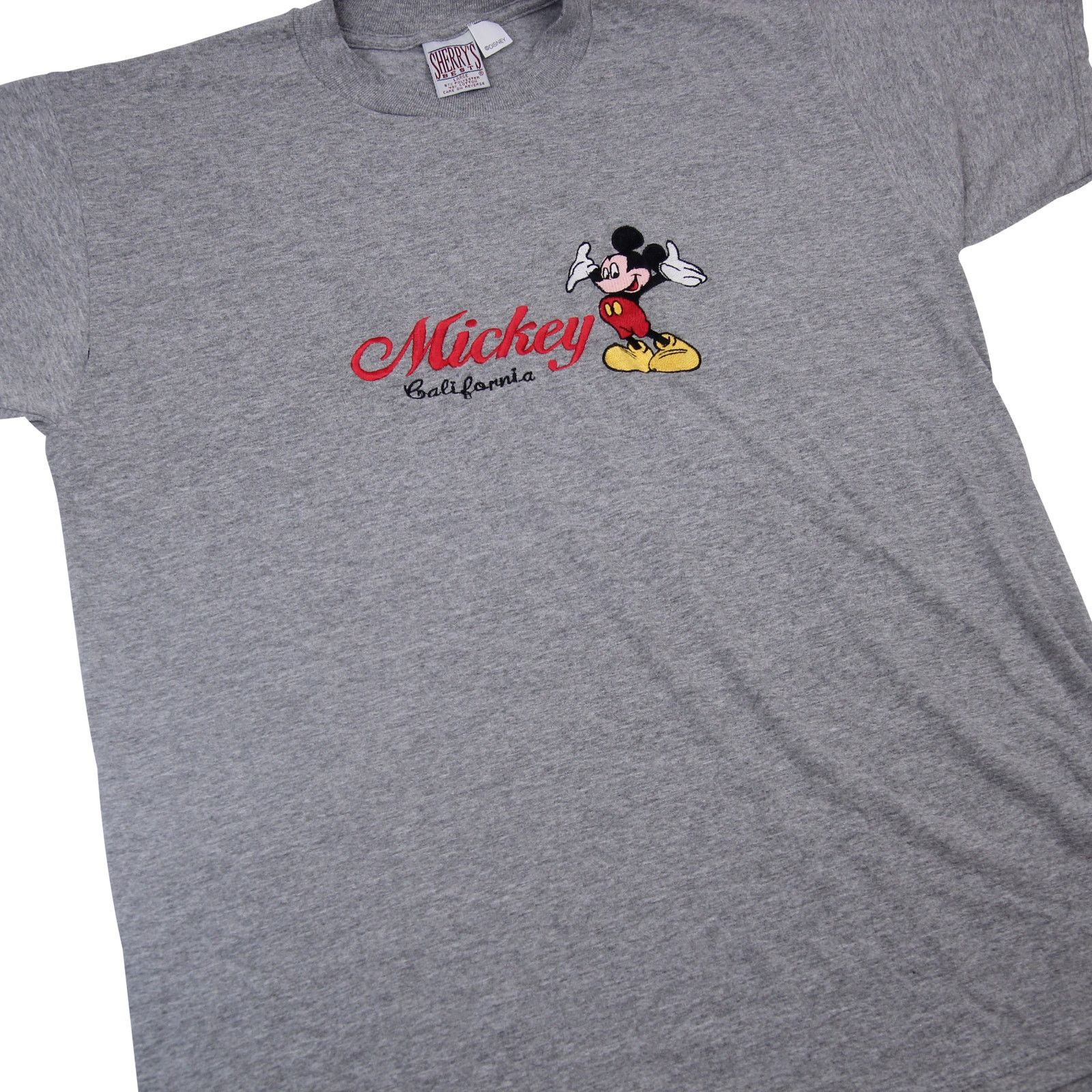 Disney × Vintage Vintage Disney Mickey Mouse Spellout Embroidered T Shirt Size US L / EU 52-54 / 3 - 3 Thumbnail