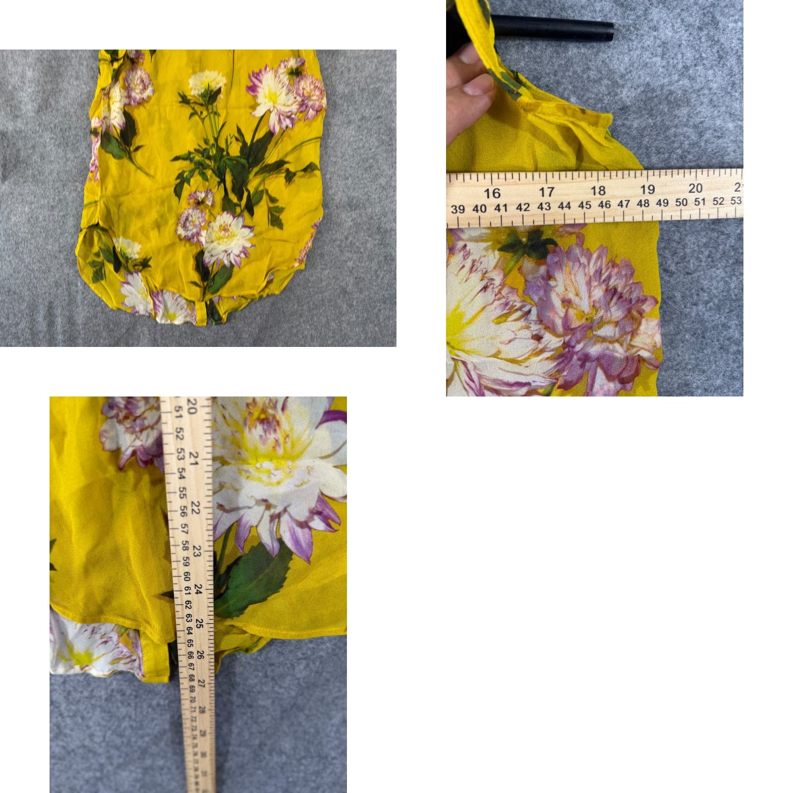 Anthropologie Maeve By Anthropologie Sheer Shirt Womens 4 Duchess Yellow Floral Sleeveless Geometric? Wait Size S / US 4 / IT 40 - 9 Thumbnail