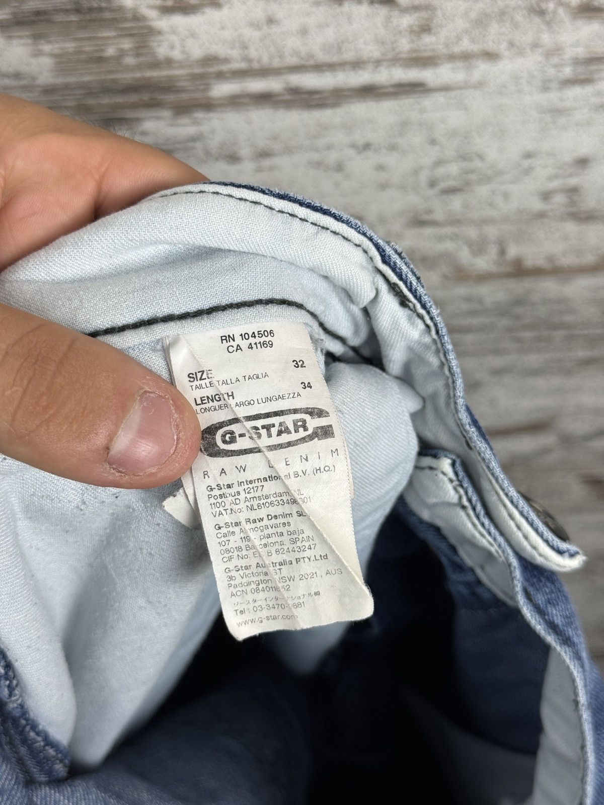 G-Star Mens jeans G Star Raw Denim Y2k Size 32 Color Blue Size US 32 / EU 48 - 16 Thumbnail