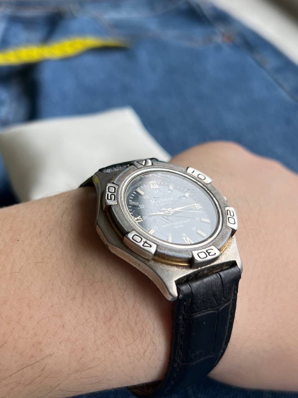 Marlboro × Vintage 90s Marlboro vintage watch racing Black Logo Racing Leather Size ONE SIZE - 5 Thumbnail