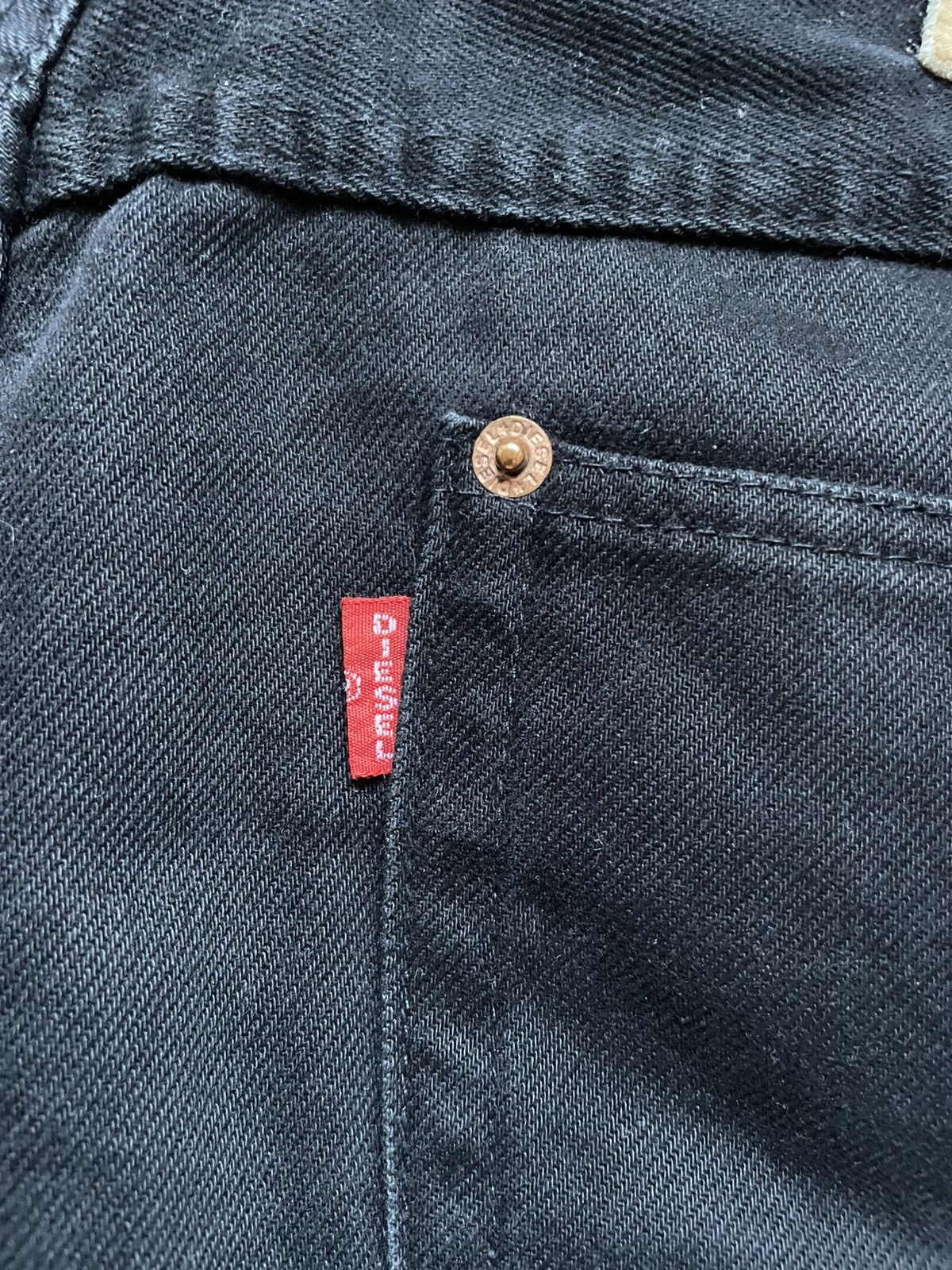 Diesel Y2K Archive Vintage Diesel Saddle Trade Mark 32 Black Denim Size US 32 / EU 48 - 5 Thumbnail