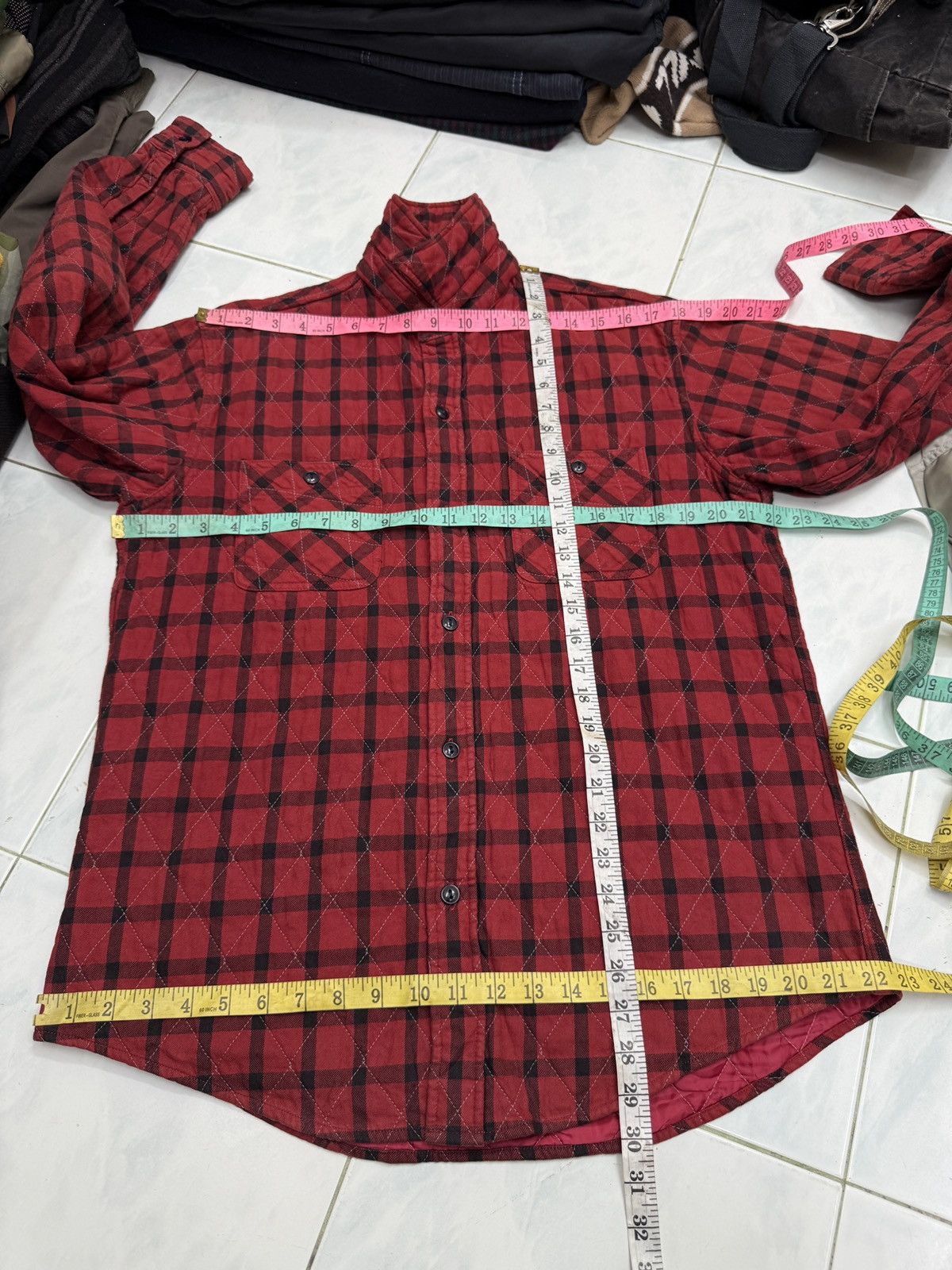 Sugar Cane 🔥🔥🔥VINTAGE SUGAR CANE QUILTED TARTAN JACKET SHIRTS Size US M / EU 48-50 / 2 - 11 Thumbnail