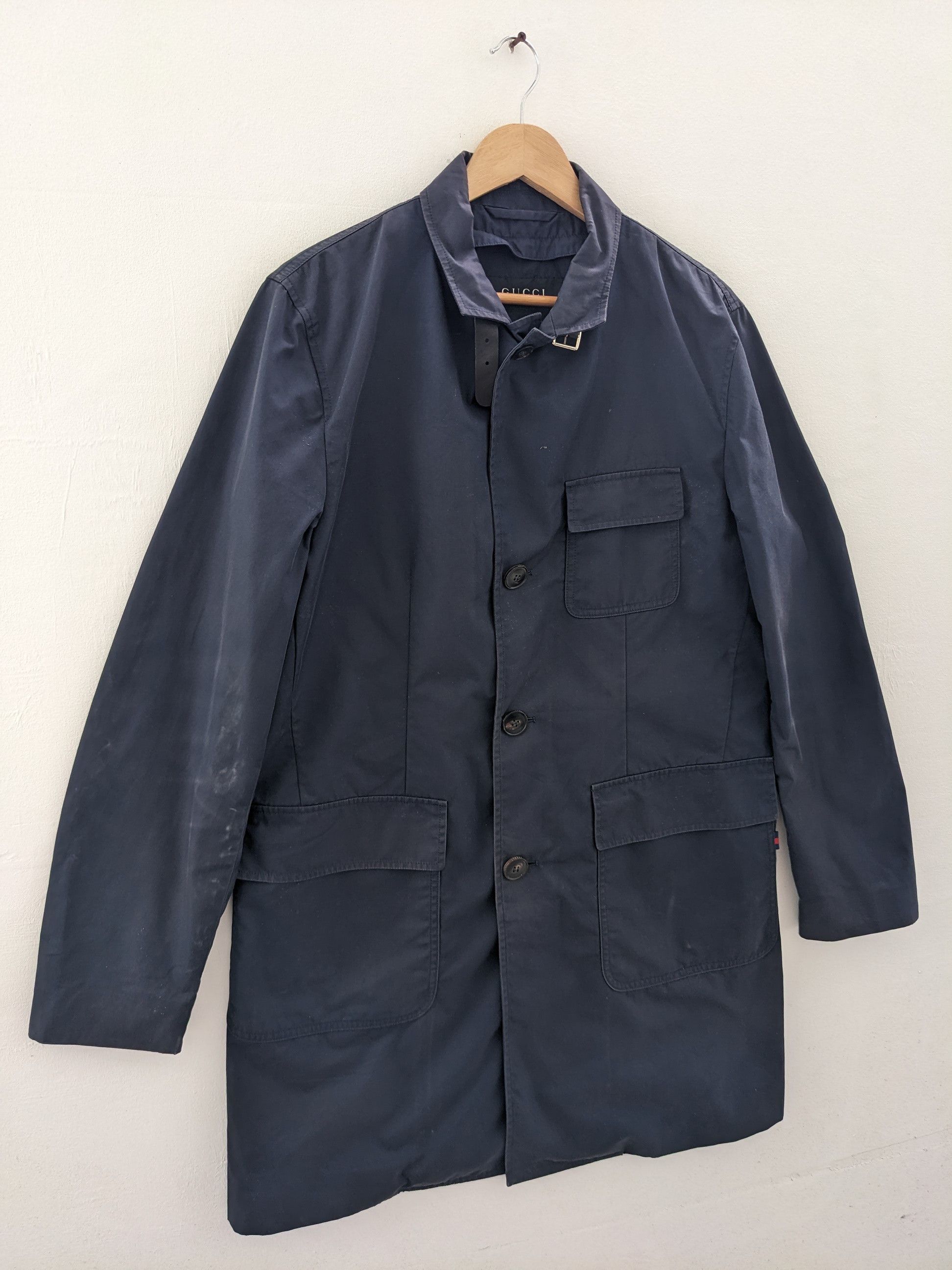 Gucci Gucci Trench Coat Black Multipocket Size L / US 10 / IT 46 - 3 Thumbnail