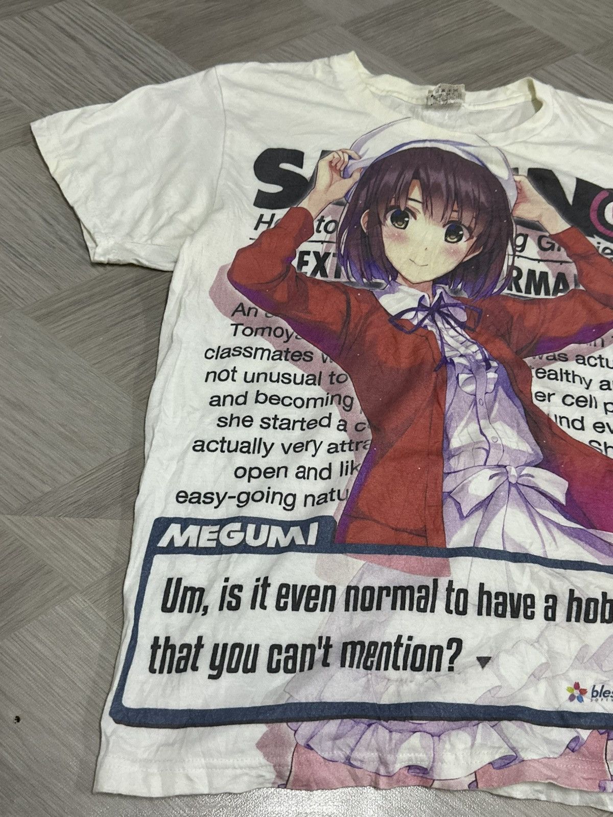 Anime Cospa x Anime Saekano Megumi Katou Character T-Shirt Size US M / EU 48-50 / 2 - 2 Thumbnail