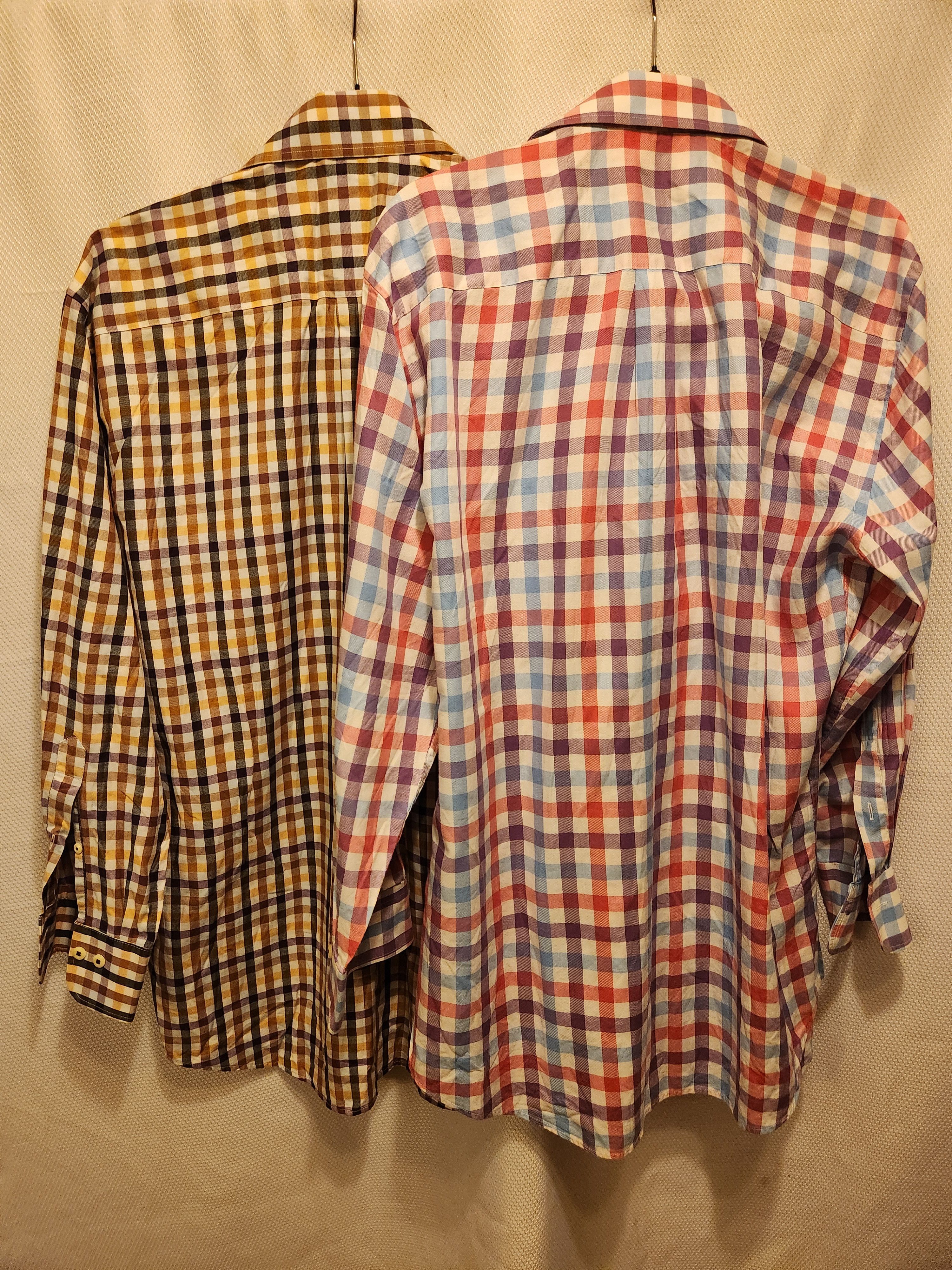 Peter Millar NWOT Lot of 2 100% Cotton Checkered Shirts Size US L / EU 52-54 / 3 - 2 Thumbnail