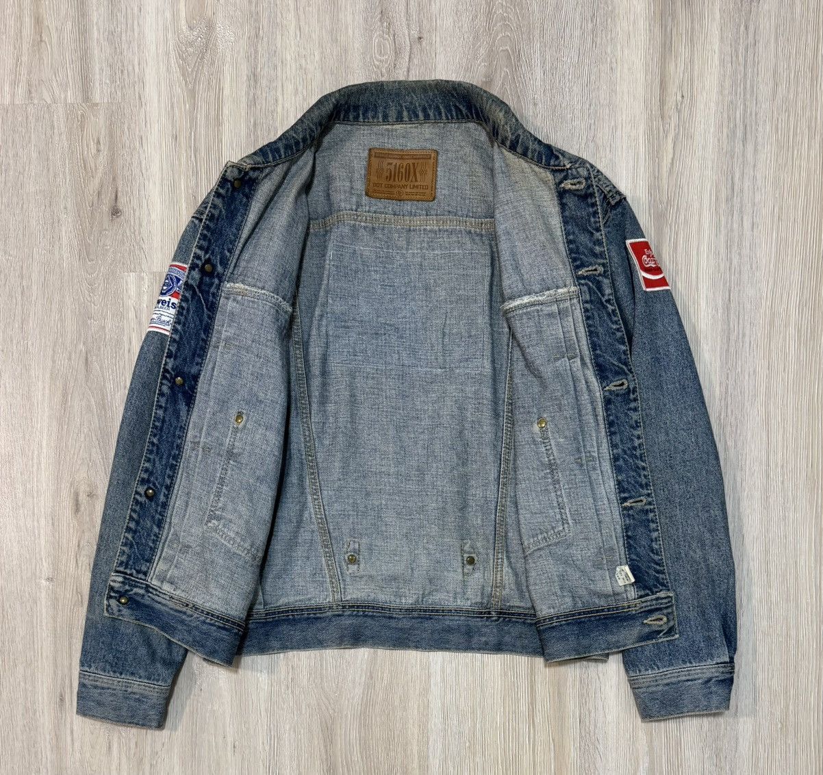 Vintage Vintage 5160X Denim Jacket Budweiser Coca Cola Patch Size US M / EU 48-50 / 2 - 15 Thumbnail