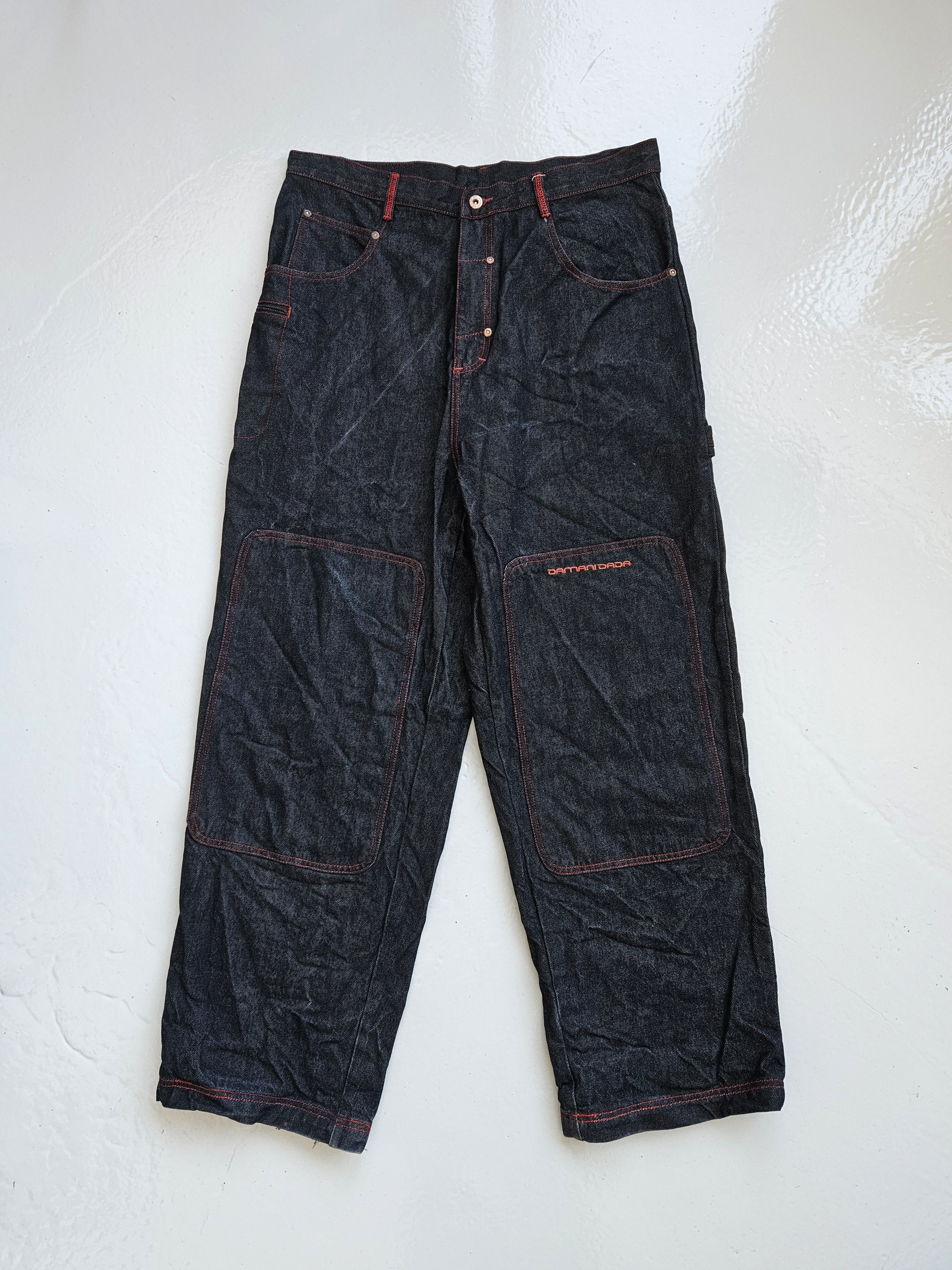 Damani Dada Damani Dada baggy carpenter double knee raw denim Size US 36 / EU 52 - 1 Thumbnail