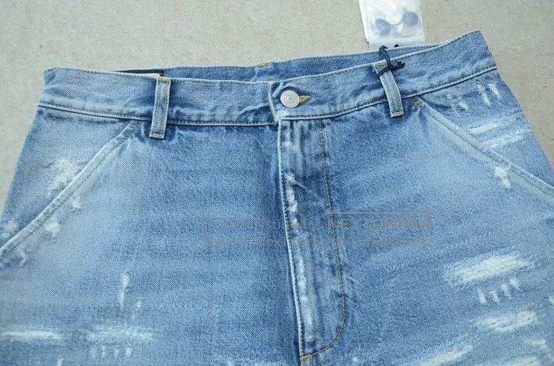 Gucci Gucci Blue washed and polished cat's beard shorts Size US 33 - 4 Thumbnail
