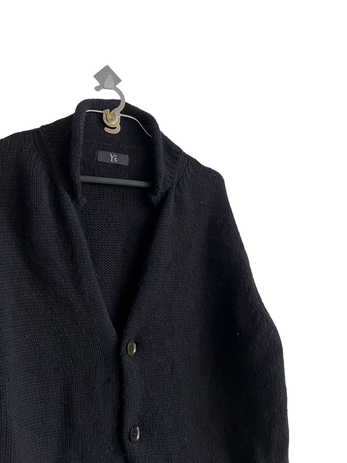 Yohji Yamamoto Yohji Yamamoto Hybrid Knitted Leather Button Oversize Jacket Size US XL / EU 56 / 4 - 3 Thumbnail
