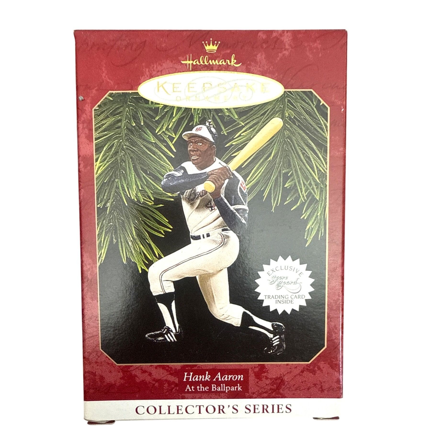 Vintage Hallmark Keepsake Hank Aaron "At The Ballpark" Ornament 1997 Size ONE SIZE - 3 Thumbnail