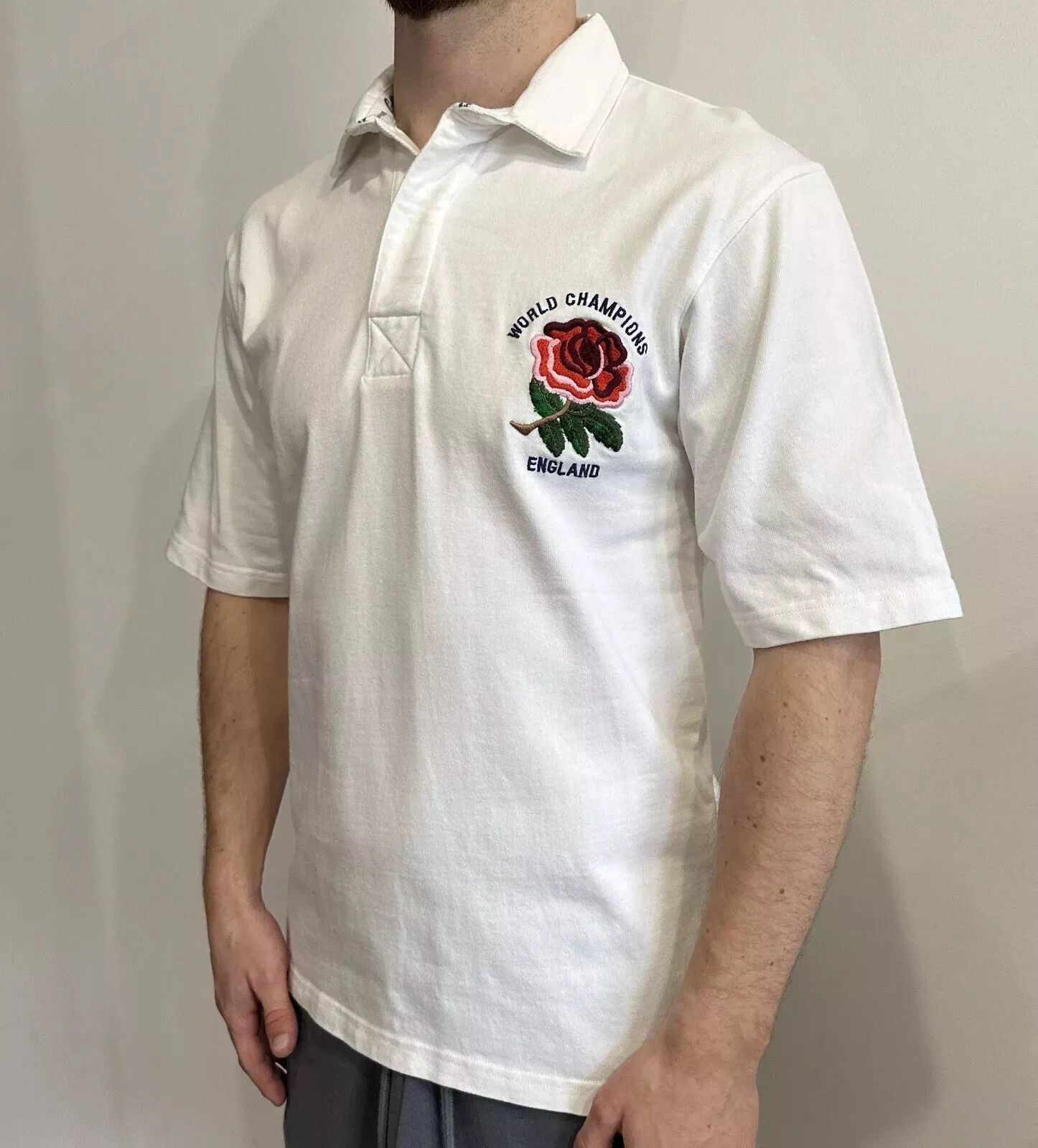 Cotton Traders Vintage 1990s National England Rugby Shirt World Champions Size US S / EU 44-46 / 1 - 5 Thumbnail