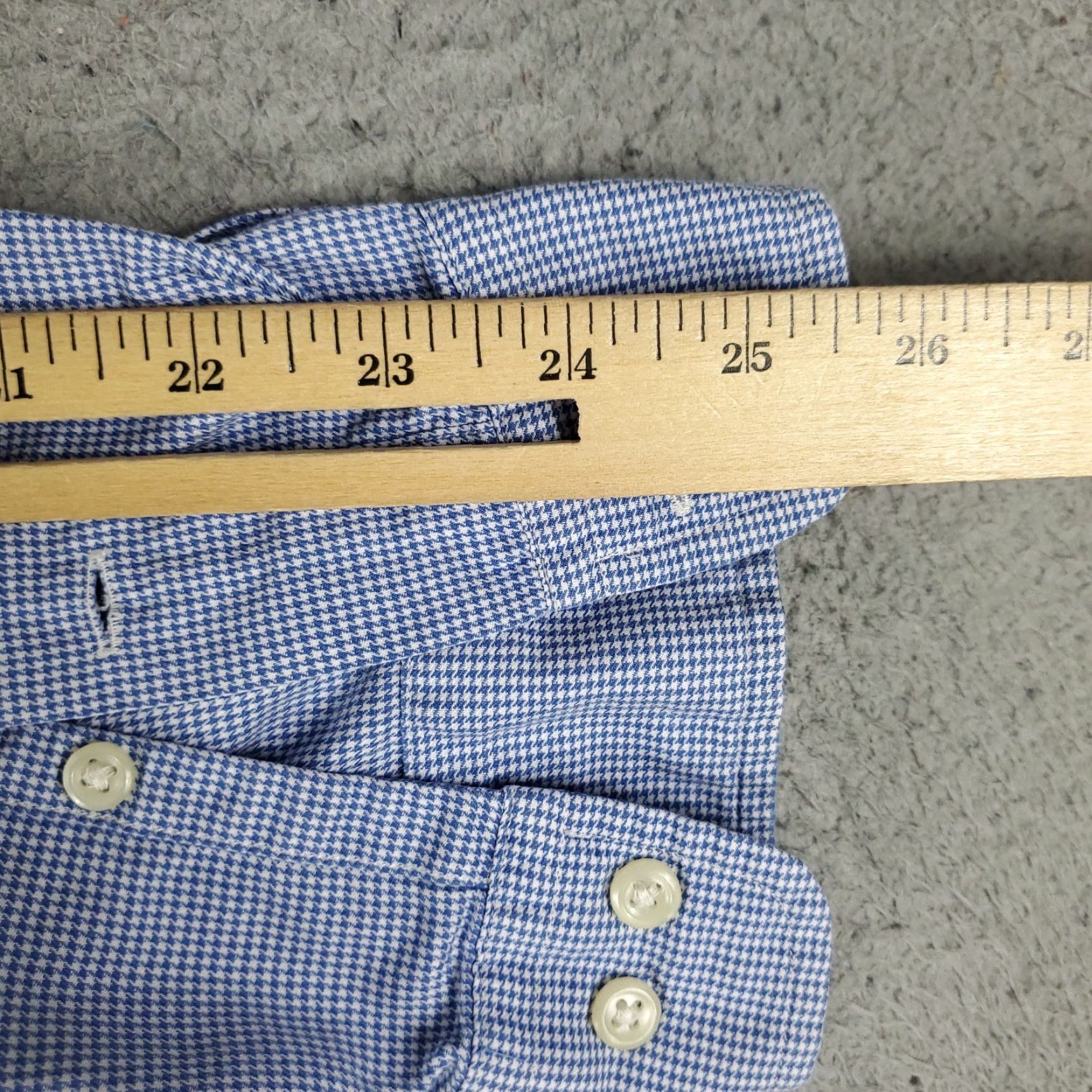 Ralph Lauren Ralph Lauren Dress Shirt Mens Size 16 Blue Check Long Sleeve Button Up Collared Regular Fit Size 42R - 7 Thumbnail