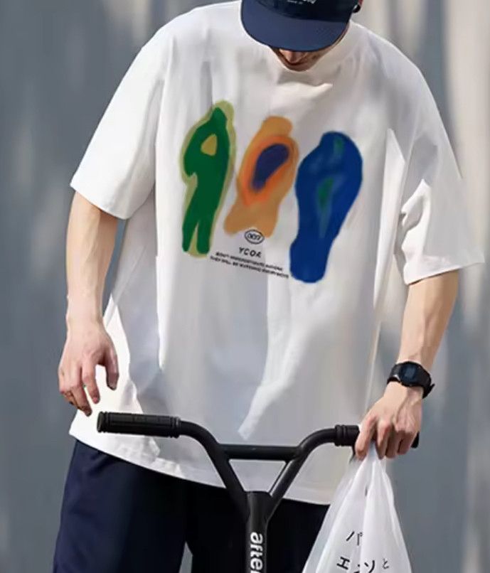 Japanese Brand Streetwear Colorful Shadow T-Shirt Punk Graphic Tees Size US M / EU 48-50 / 2 - 2 Thumbnail