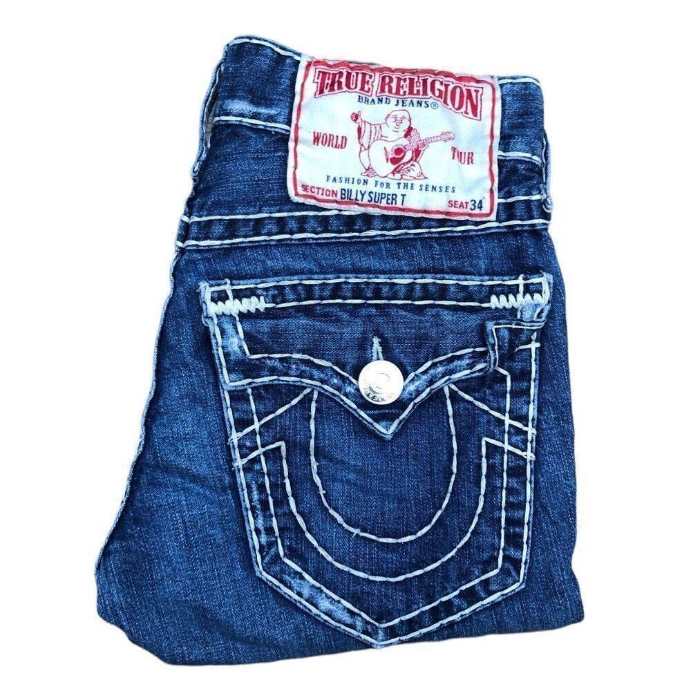 True Religion True Religion Jeans Size 29 BILLY SUPER T Blue | Grailed