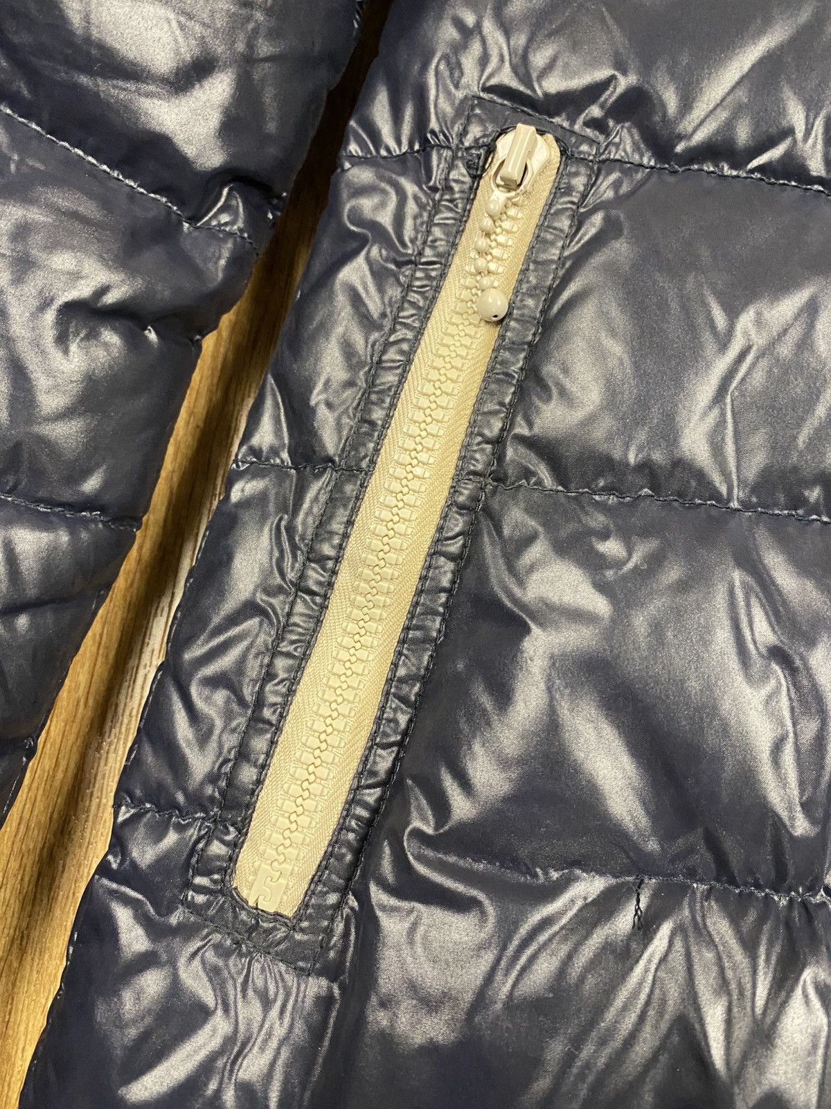 Duvetica Duvetica Full Zip Glossy Dark Blue Puffer Jacket Size S / US 4 / IT 40 - 9 Thumbnail
